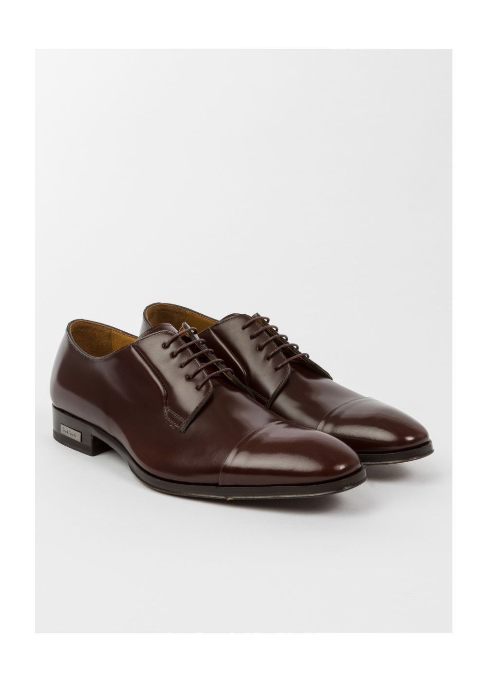 Paul Smith Mens's Burgundy Leather 'spencer' Derby Shoes