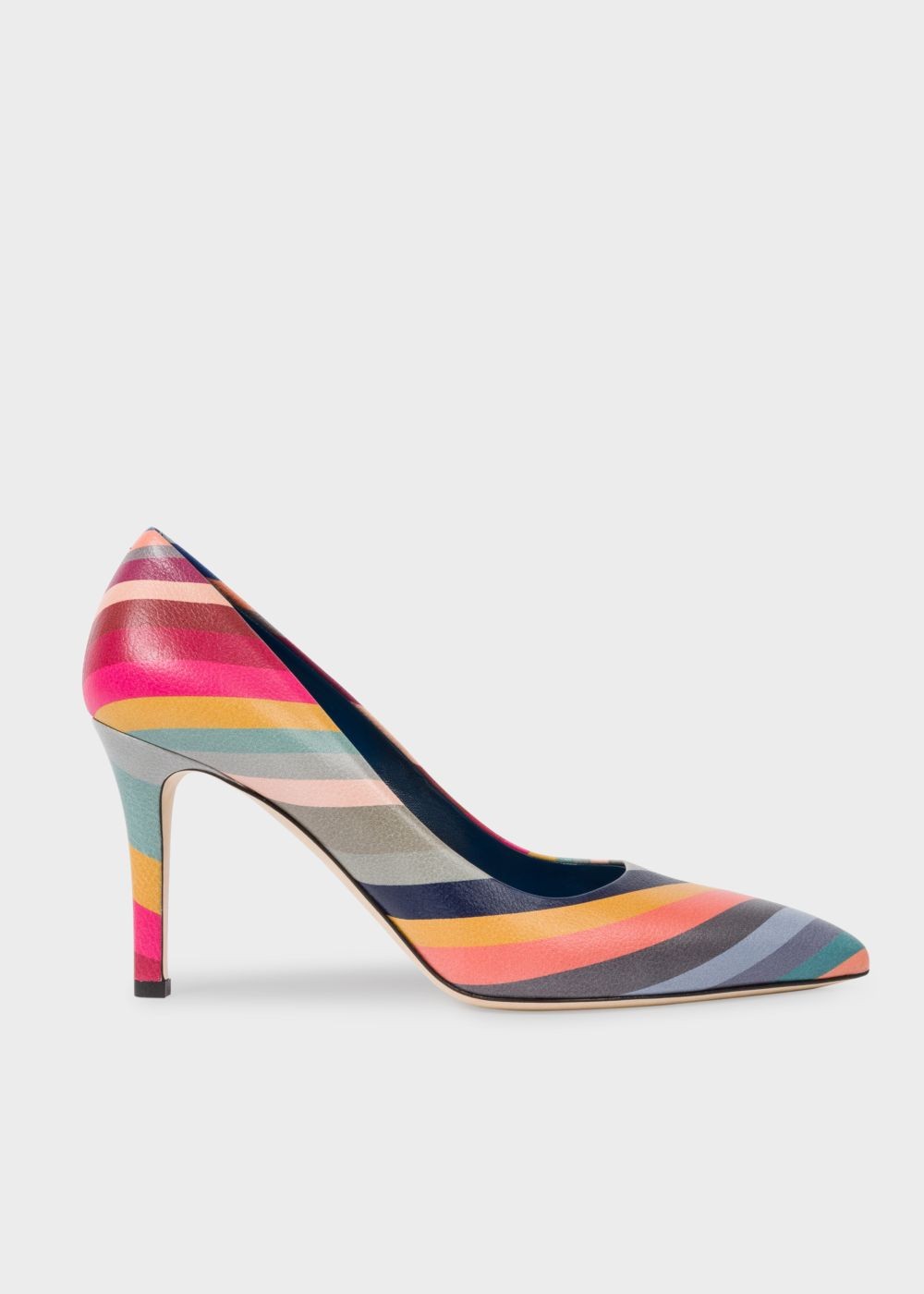 Paul Smith Womens's 'swirl' Leather 'blanche' Heels