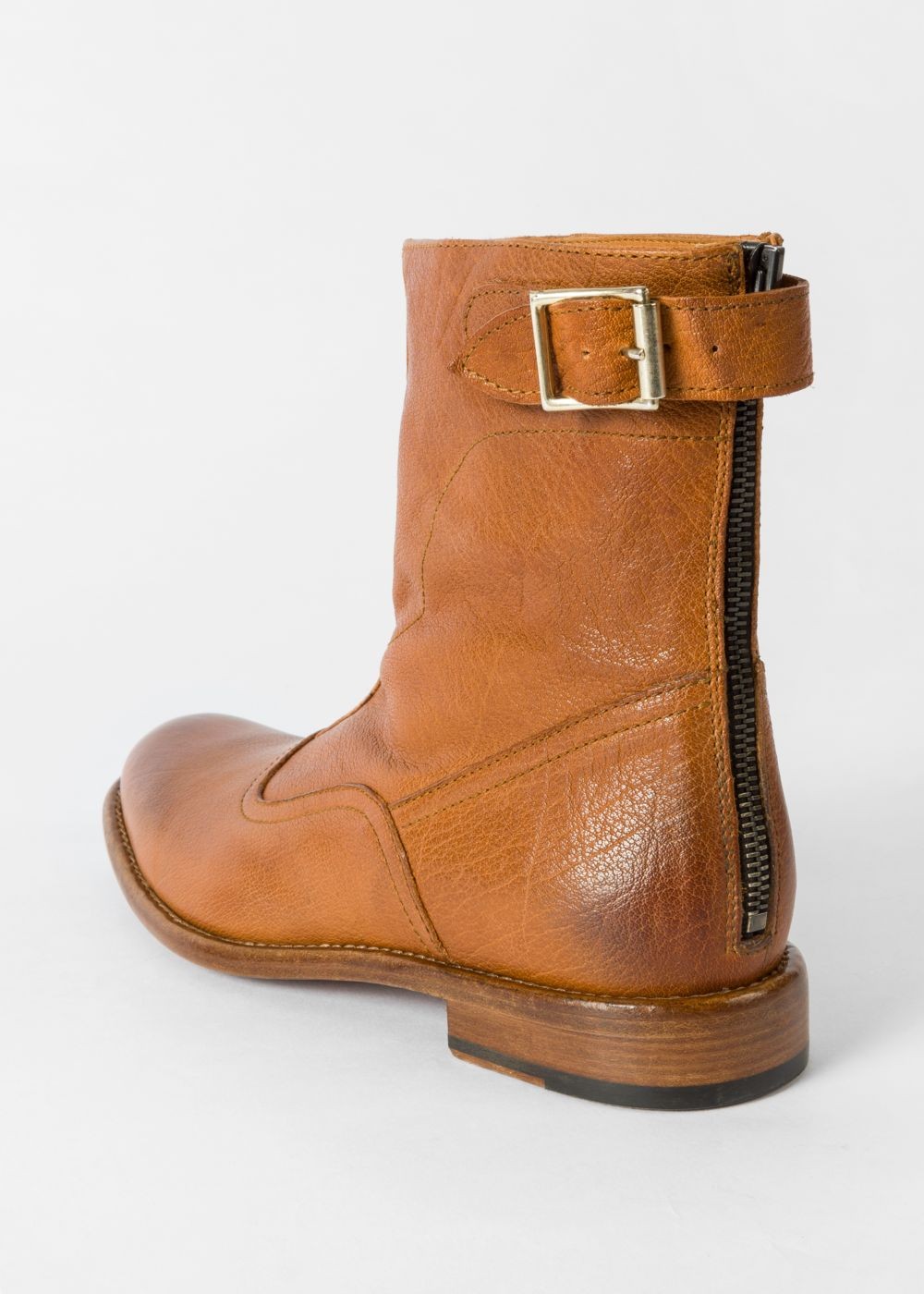 Paul Smith Lady's Tan Leather 'thunder' Boots