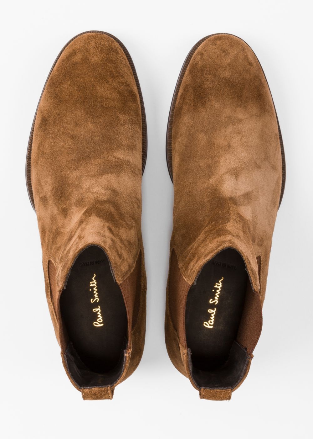 Paul Smith Men's Brown Suede 'joyce' Chelsea Boots