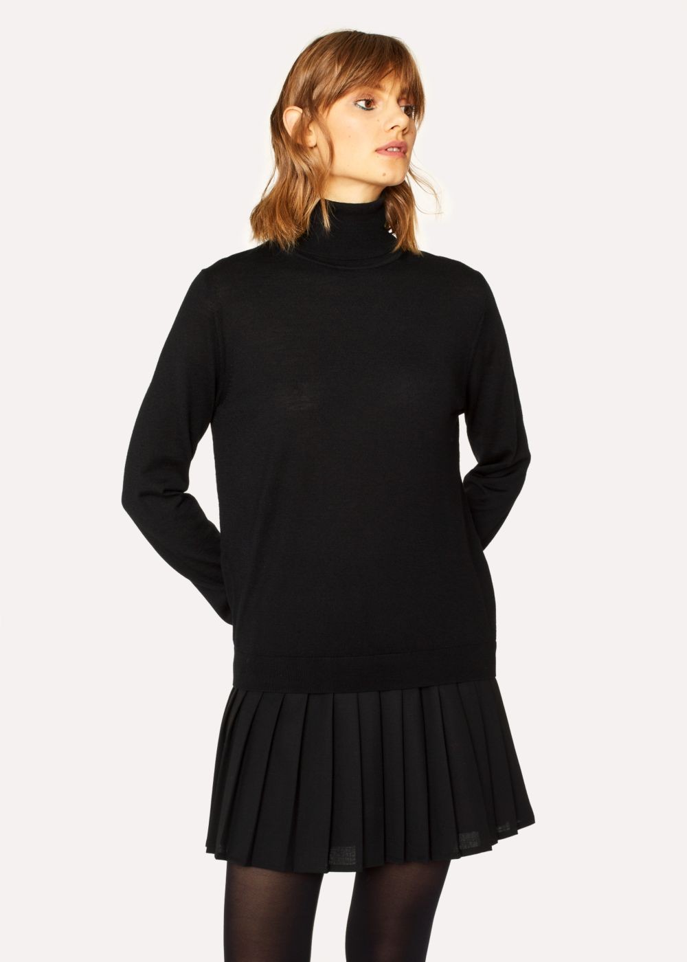 Paul Smith Womens's Black Wool Roll-Neck Sweater