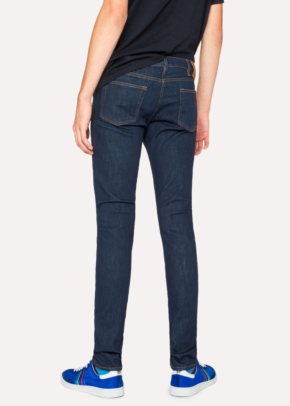 Paul Smith Mens's Skinny-Fit 'reflex Super Stretch' Blue Rinse Jeans