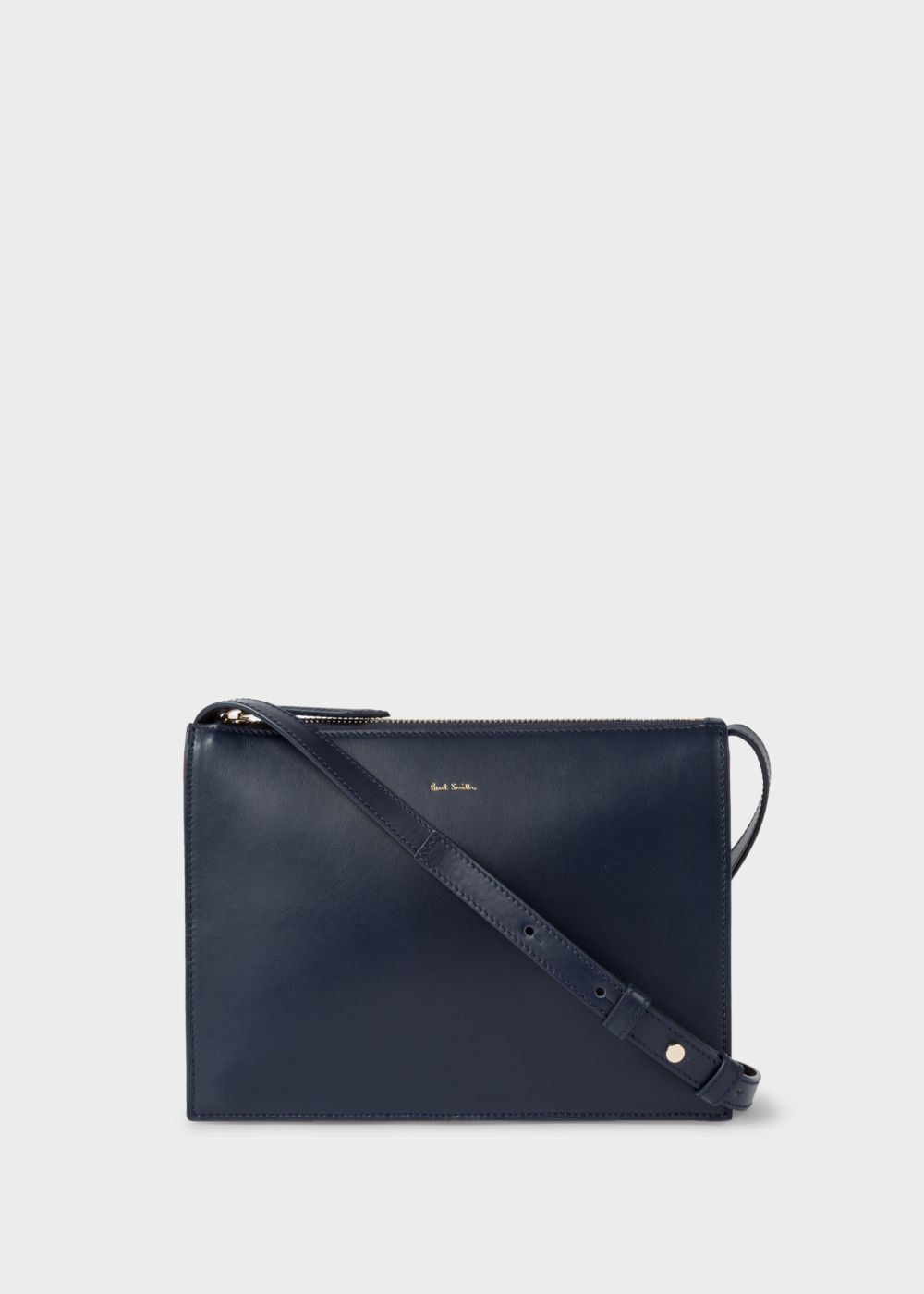 Paul Smith Womens's Navy 'concertina Swirl' Leather Cross-Body Bags