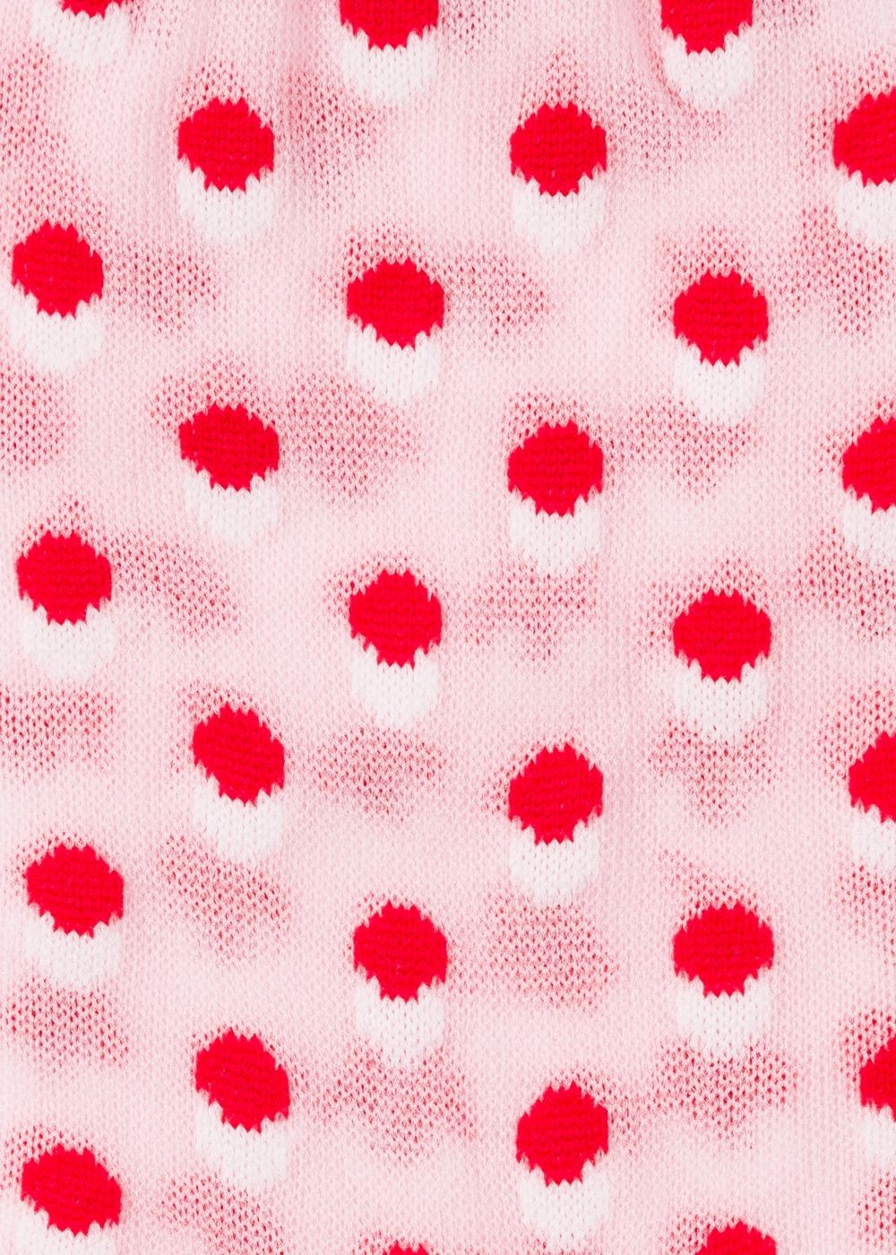 Paul Smith Womens's Light Pink 'eclipse Spot' Semi-Sheer Socks