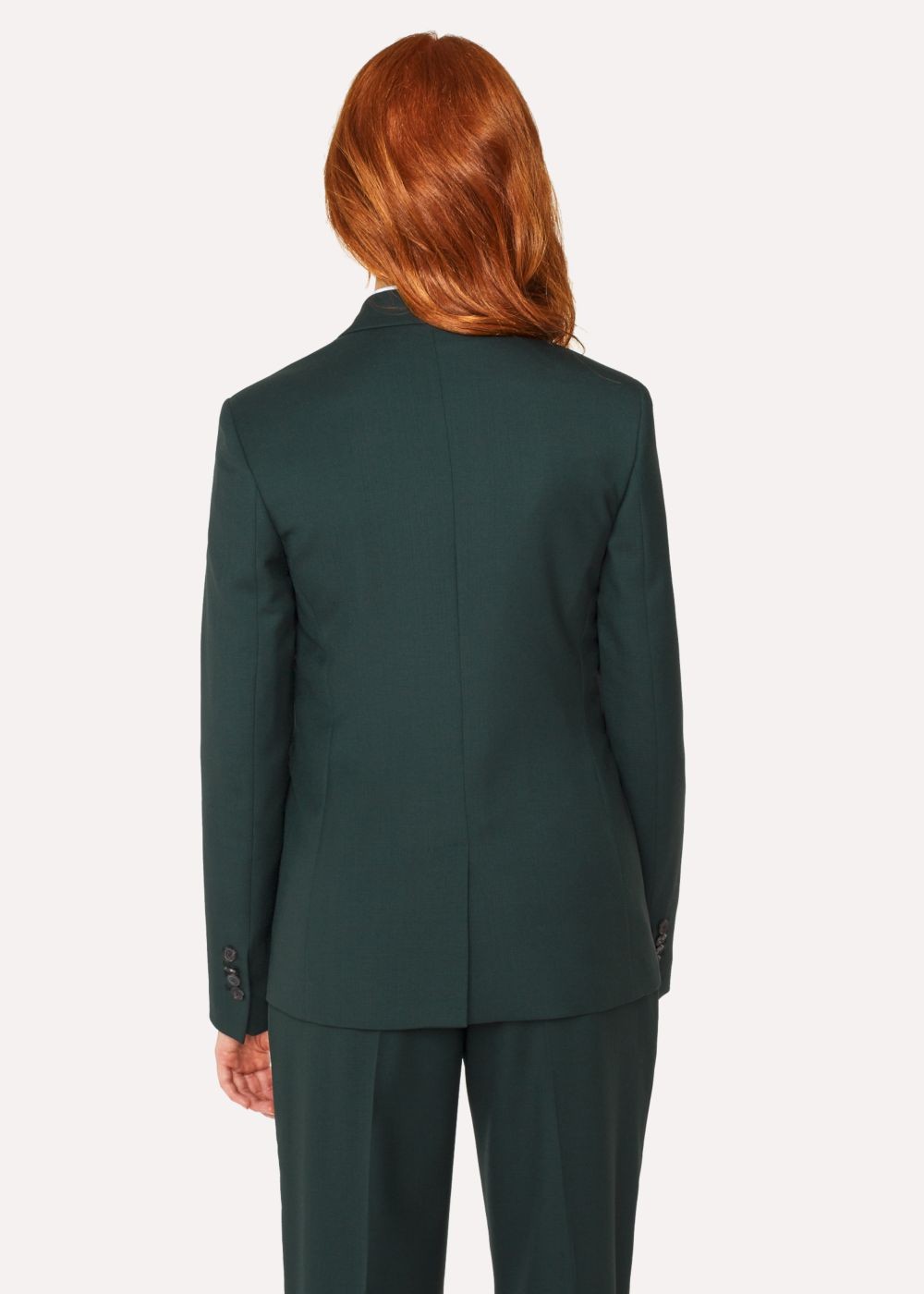 Paul Smith A Suit To Travel In - Womens's Dark Green One-Button Wool Blazer