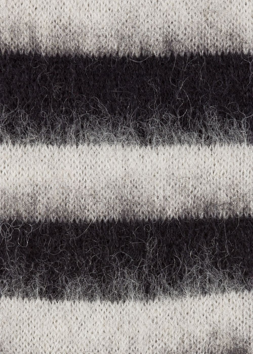 Paul Smith Men's Black And White Stripe Mohair-Blend Socks