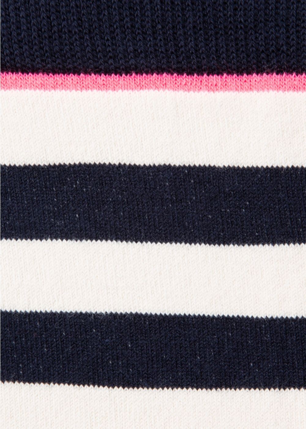 Paul Smith Women's Navy And Ecru Stripe Socks