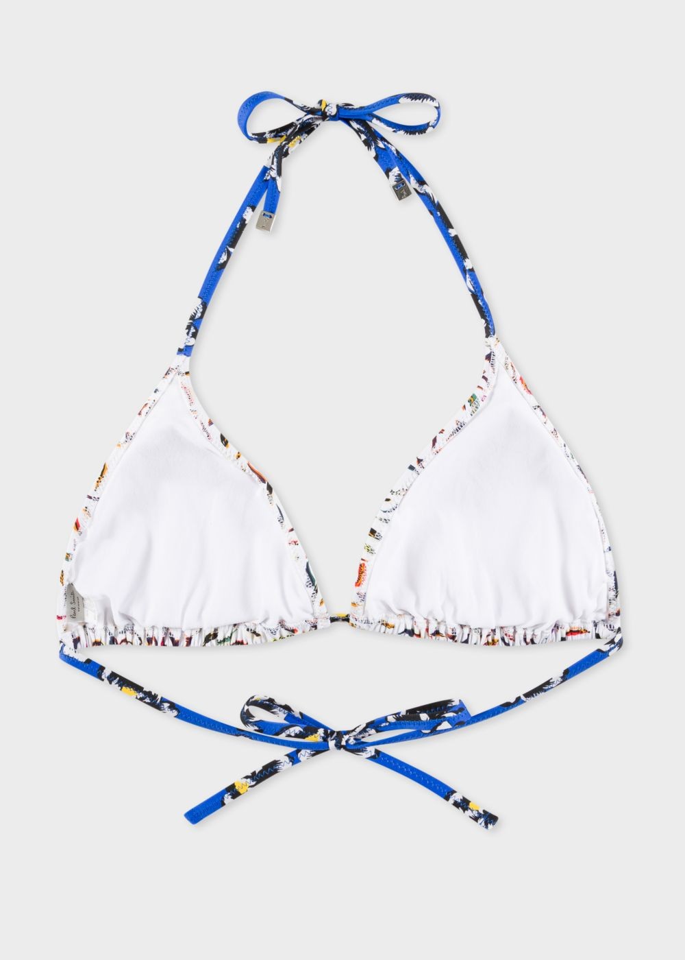 Paul Smith Women's 'koi Carp' And Floral Print Triangle Bikini Top