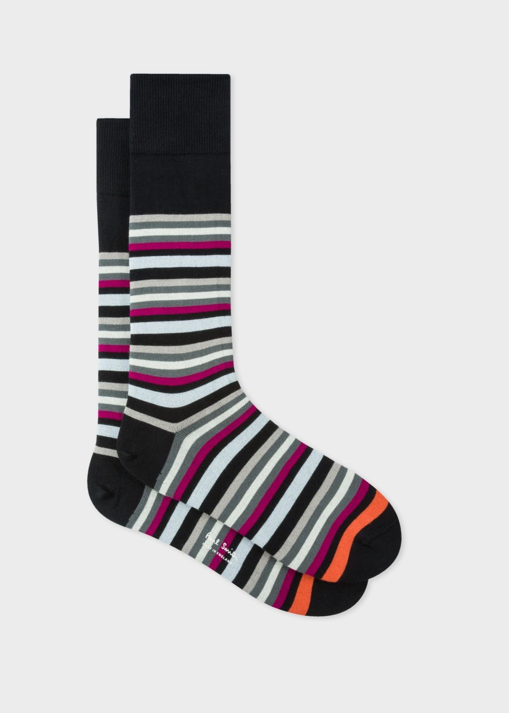 Paul Smith Men's Black Jito Stripe Socks