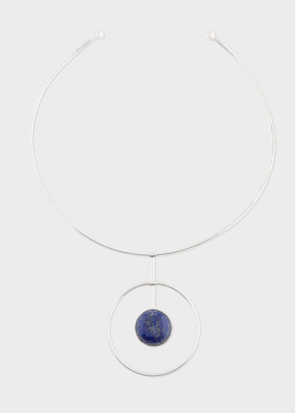 Paul Smith Rachel Entwistle + Paul Smith - Sterling Silver Loop Necklace With Blue Lapis Lazuli Stone Accessories Women