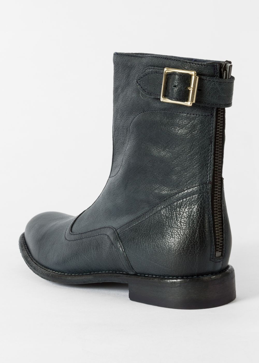 Paul Smith Women's Navy Leather 'thunder' Boots