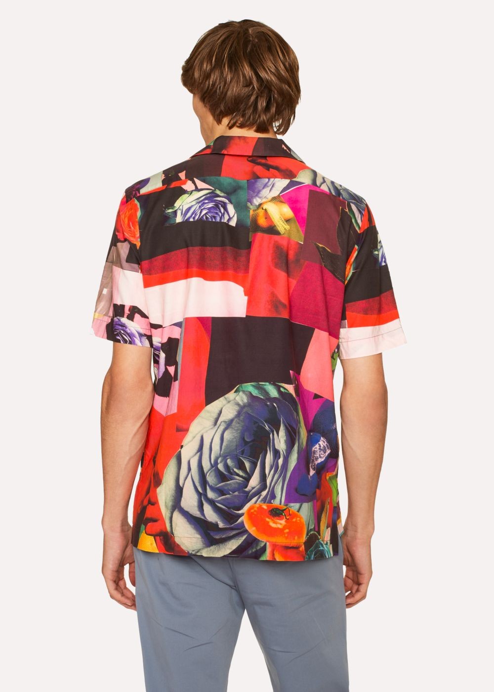 Paul Smith Men's Tailored-Fit 'rose Collage' Print Short-Sleeve Tee