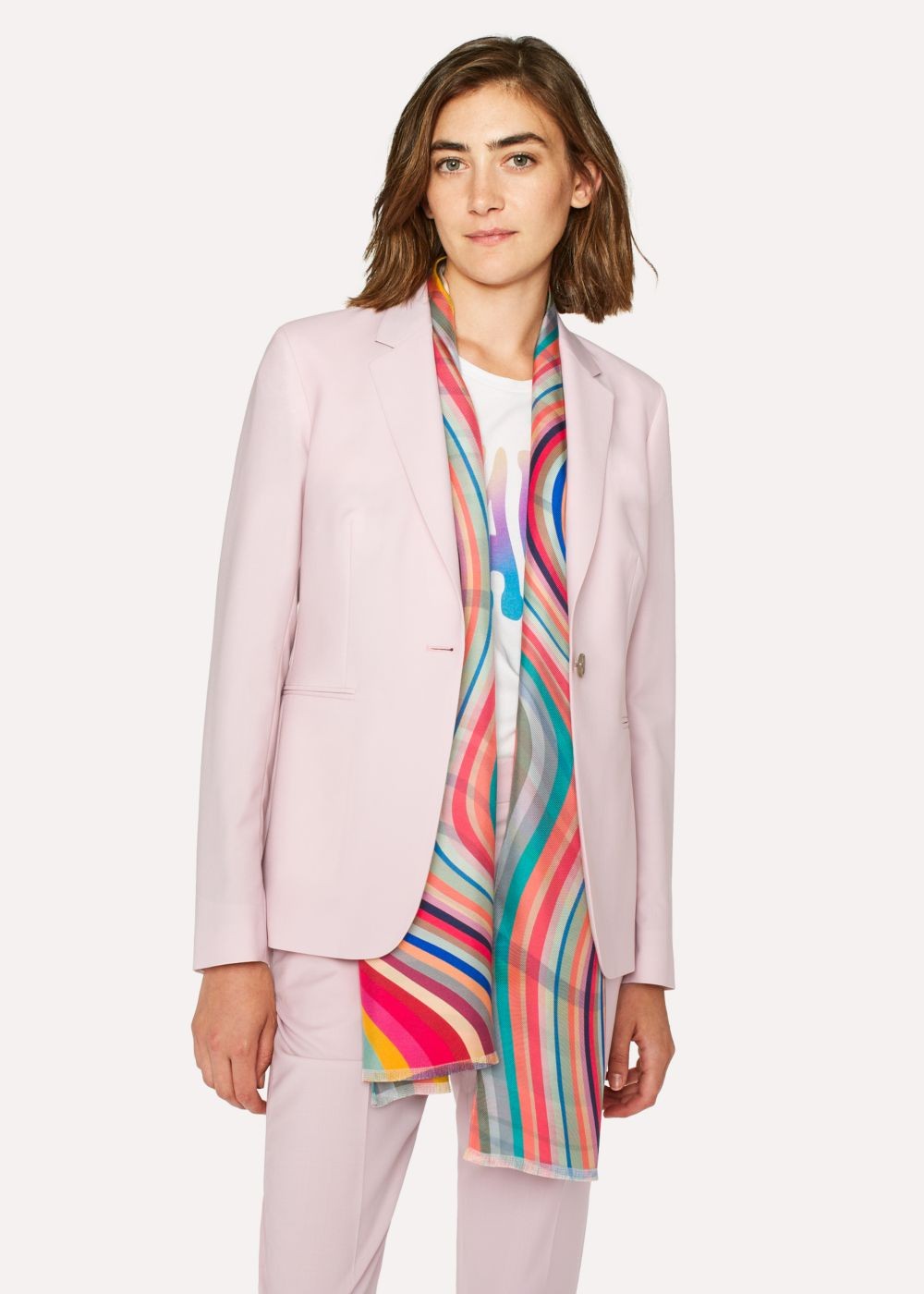 Paul Smith Women's 'swirl' Double-Sided Silk Scarf