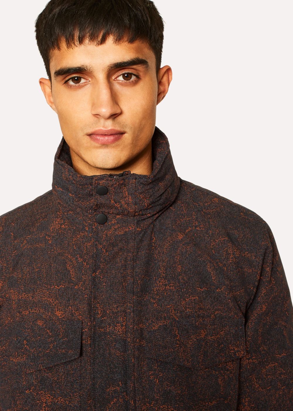 Paul Smith Men's 'painted Scribble' Print Cotton-Blend Field Coats
