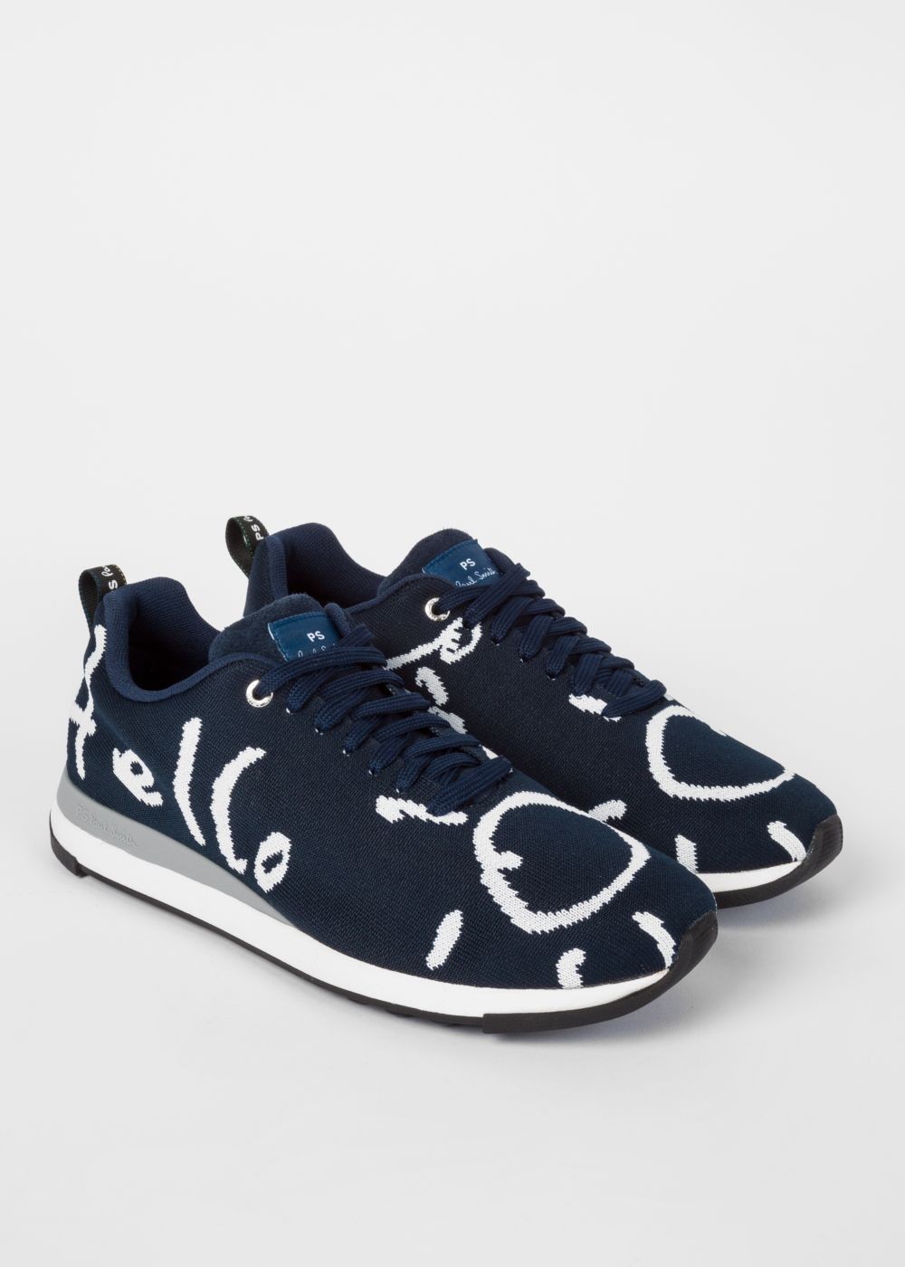 Paul Smith Men's Navy 'doodle' Print 'rappid' Knitted Shoes