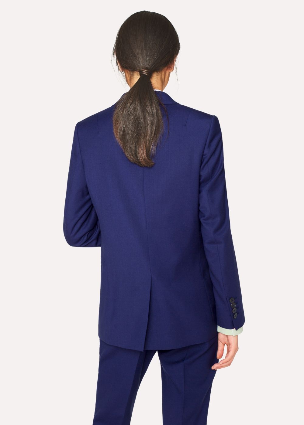 Paul Smith A Suit To Travel In - Womens's Indigo Two-Button Wool Blazer
