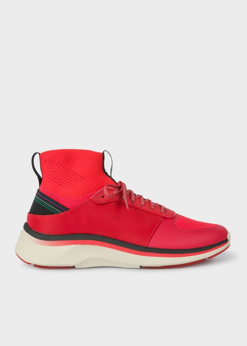 Paul Smith Mens's Red 'zookie' Sock Sneakers
