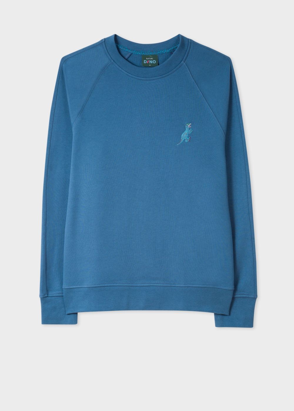 Paul Smith Men's Slate Blue Cotton Embroidered 'dino' Sweatshirt