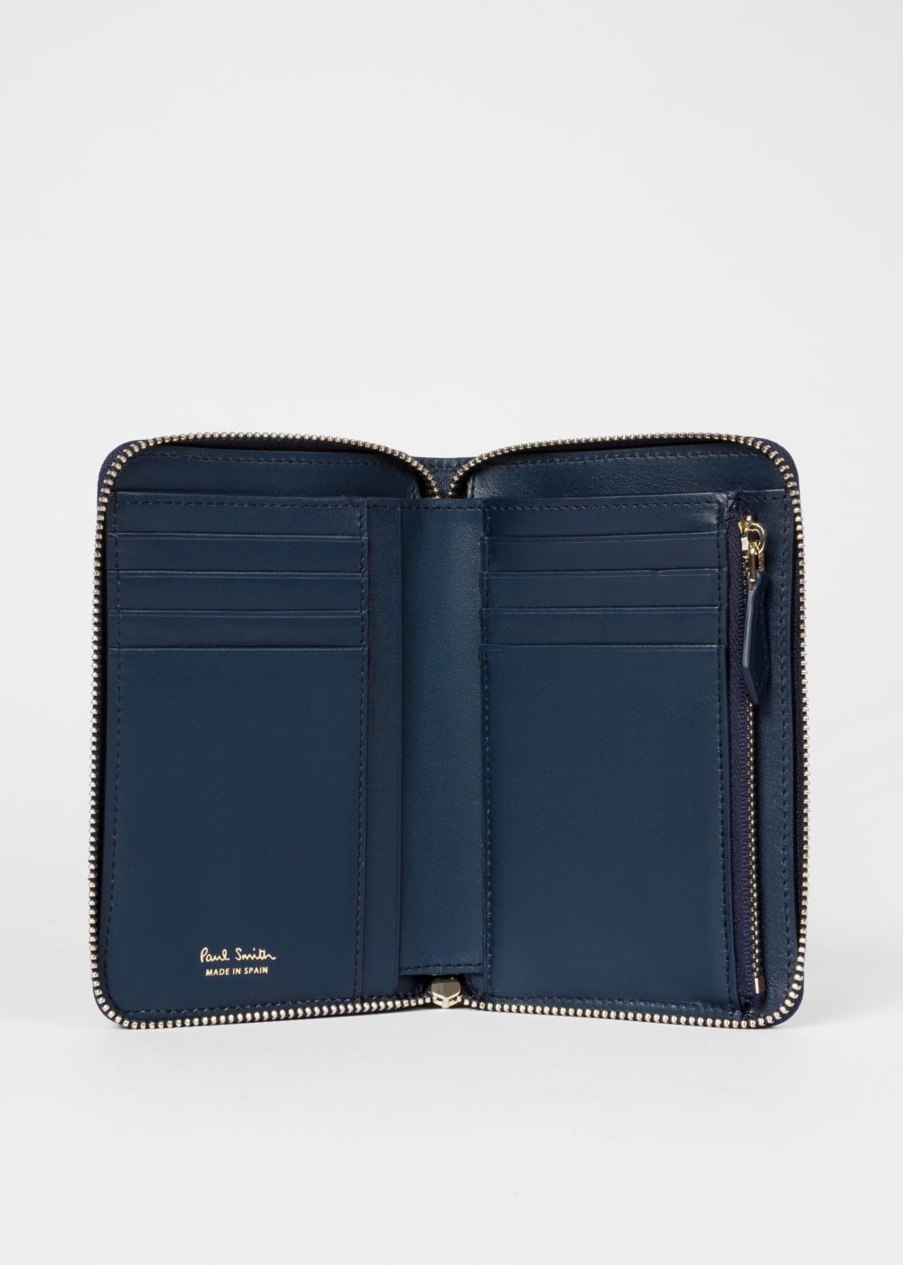 Paul Smith Women's Medium 'swirl' Print Leather Zip-Around Purse