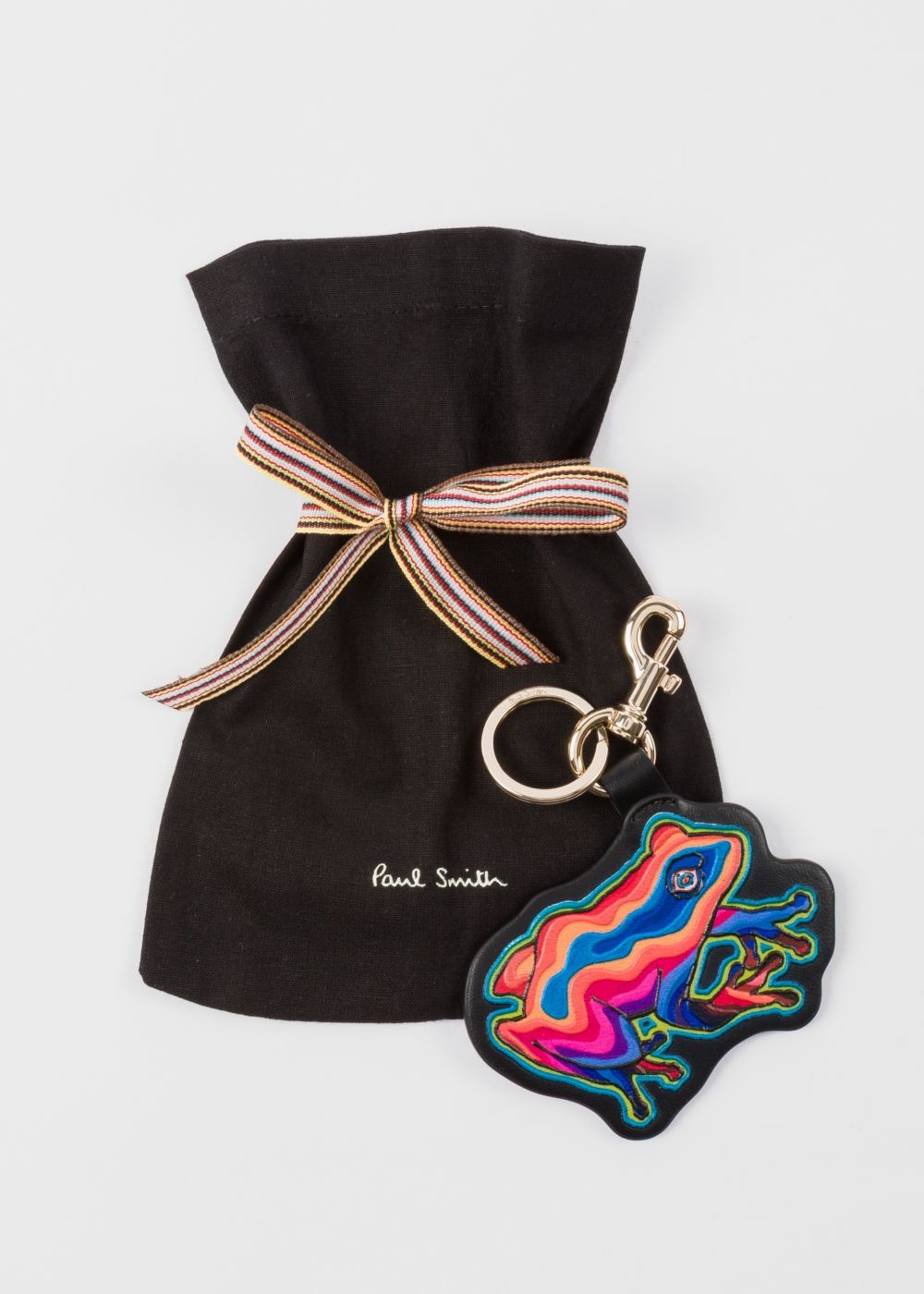 Paul Smith 'dreamer Frog' Leather Keyring Accessories Men