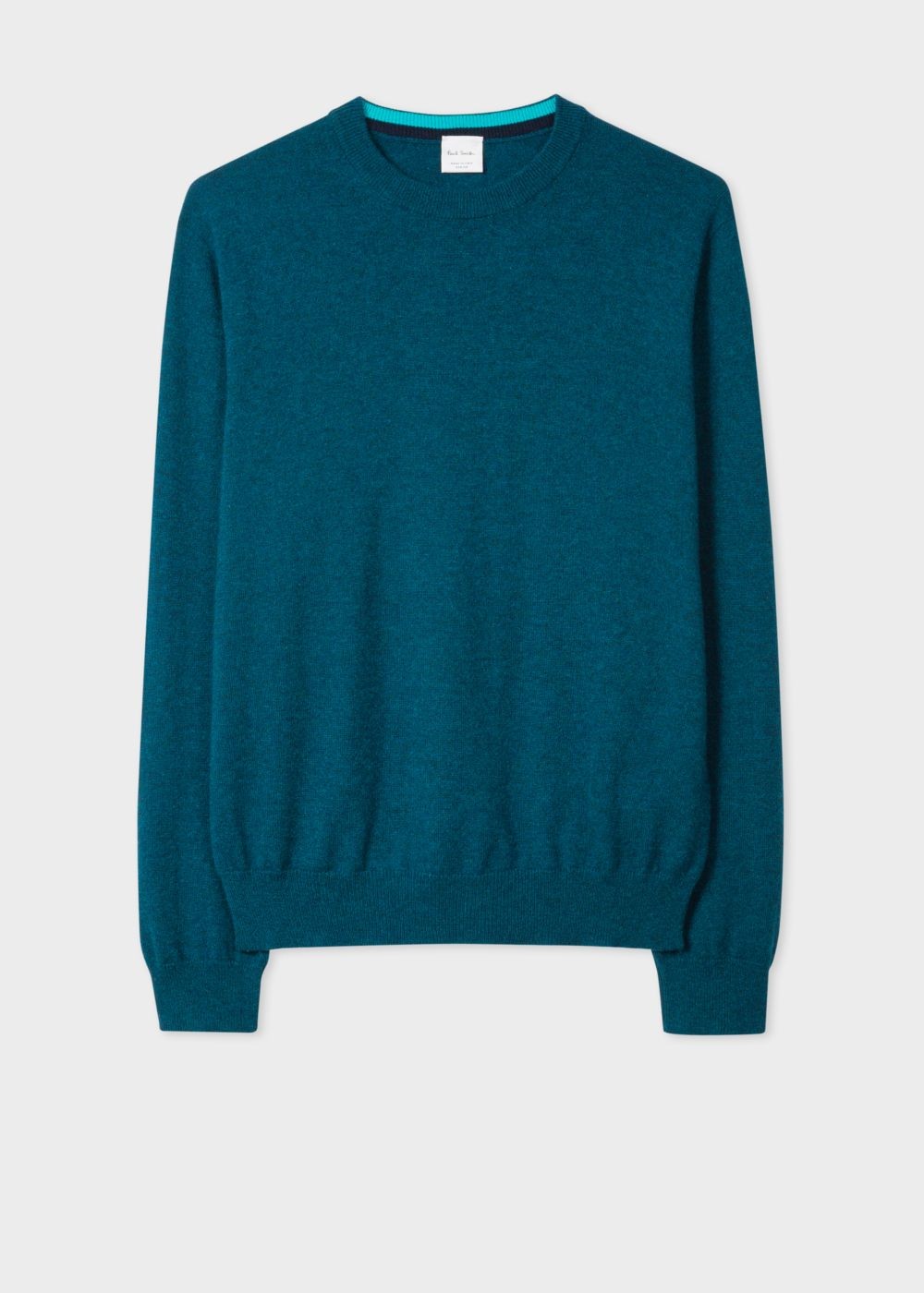 Paul Smith Men's Teal Cashmere Crew Neck Sweater