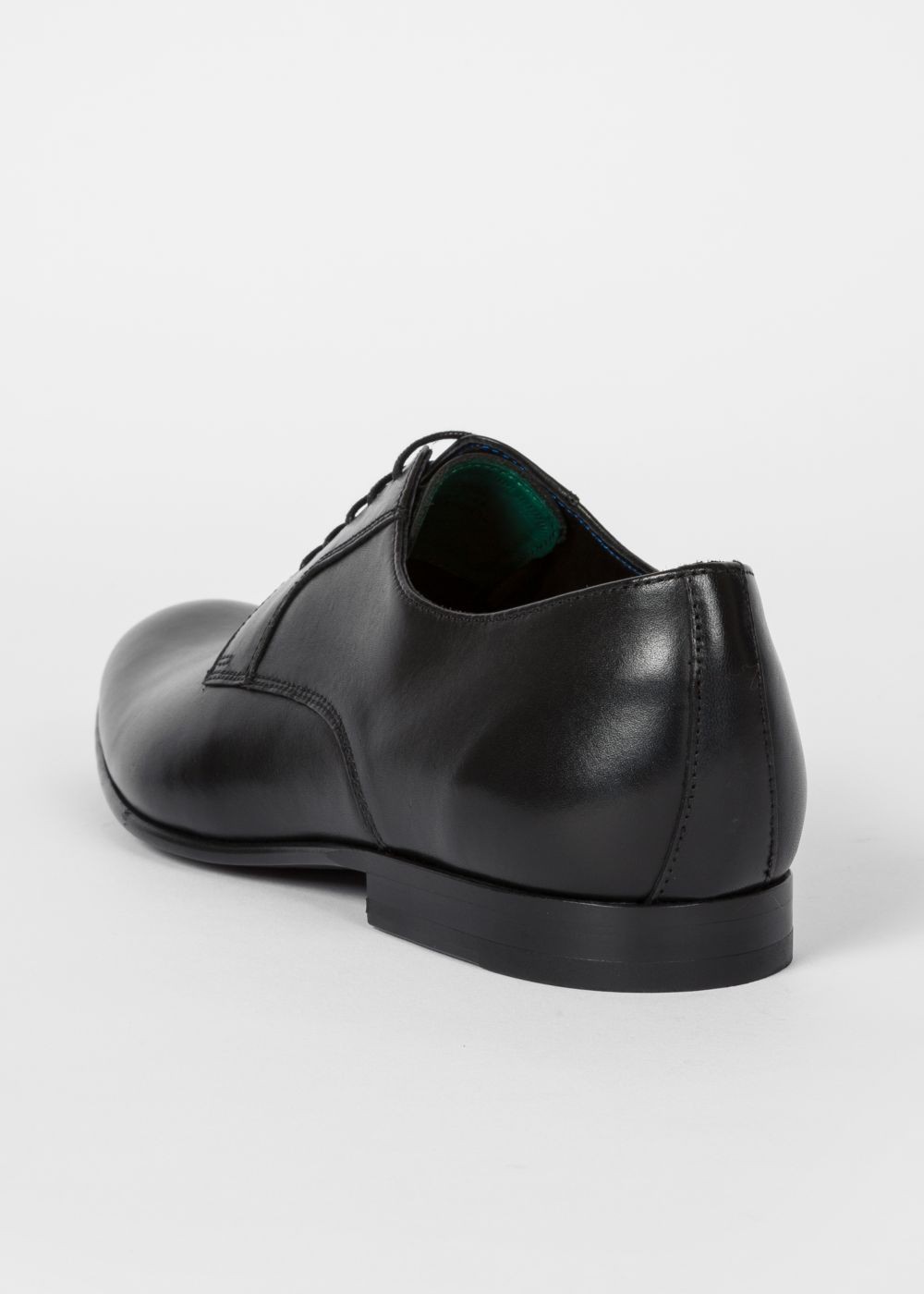 Paul Smith Mens's Black Leather 'gould' Derby Trainers