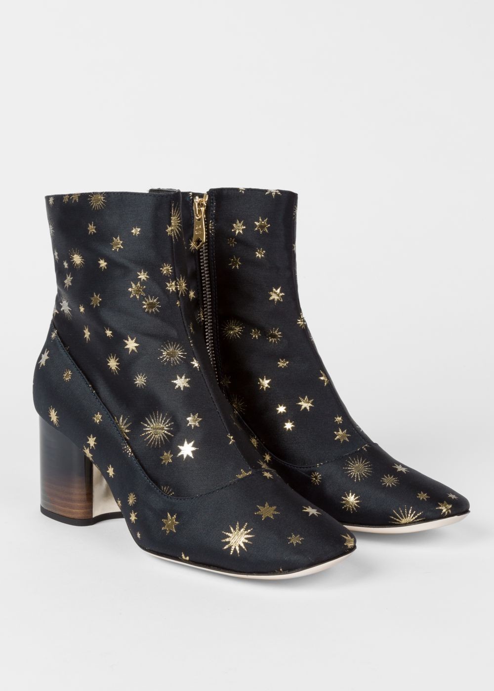 Paul Smith Women'S Dark Navy 'Gold Star' Jacquard 'Nira' Boots