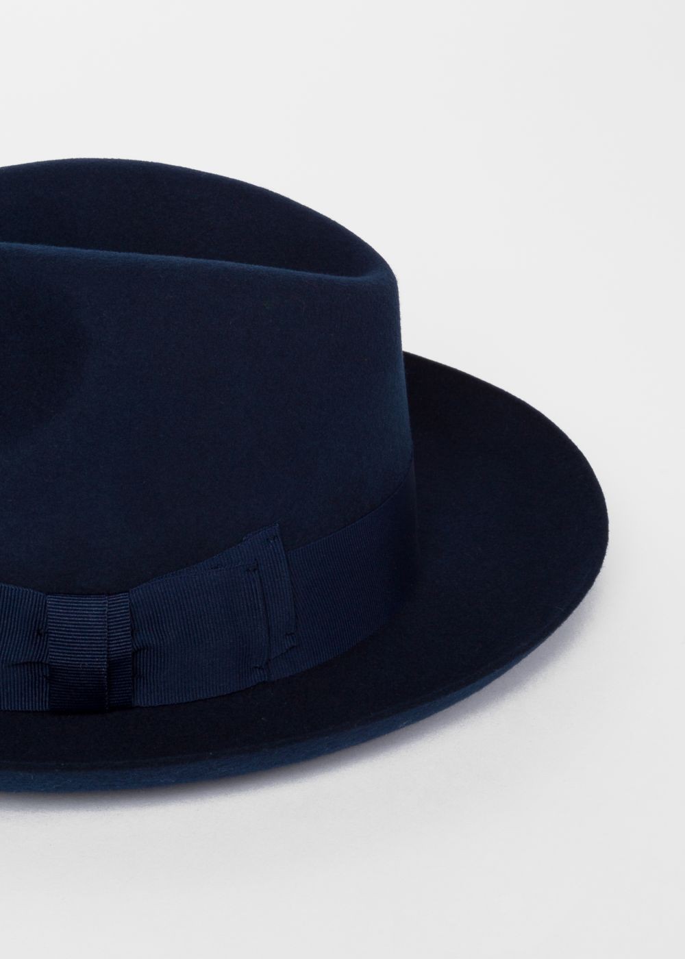 Paul Smith Men's Navy Wool-Felt Fedora Hat