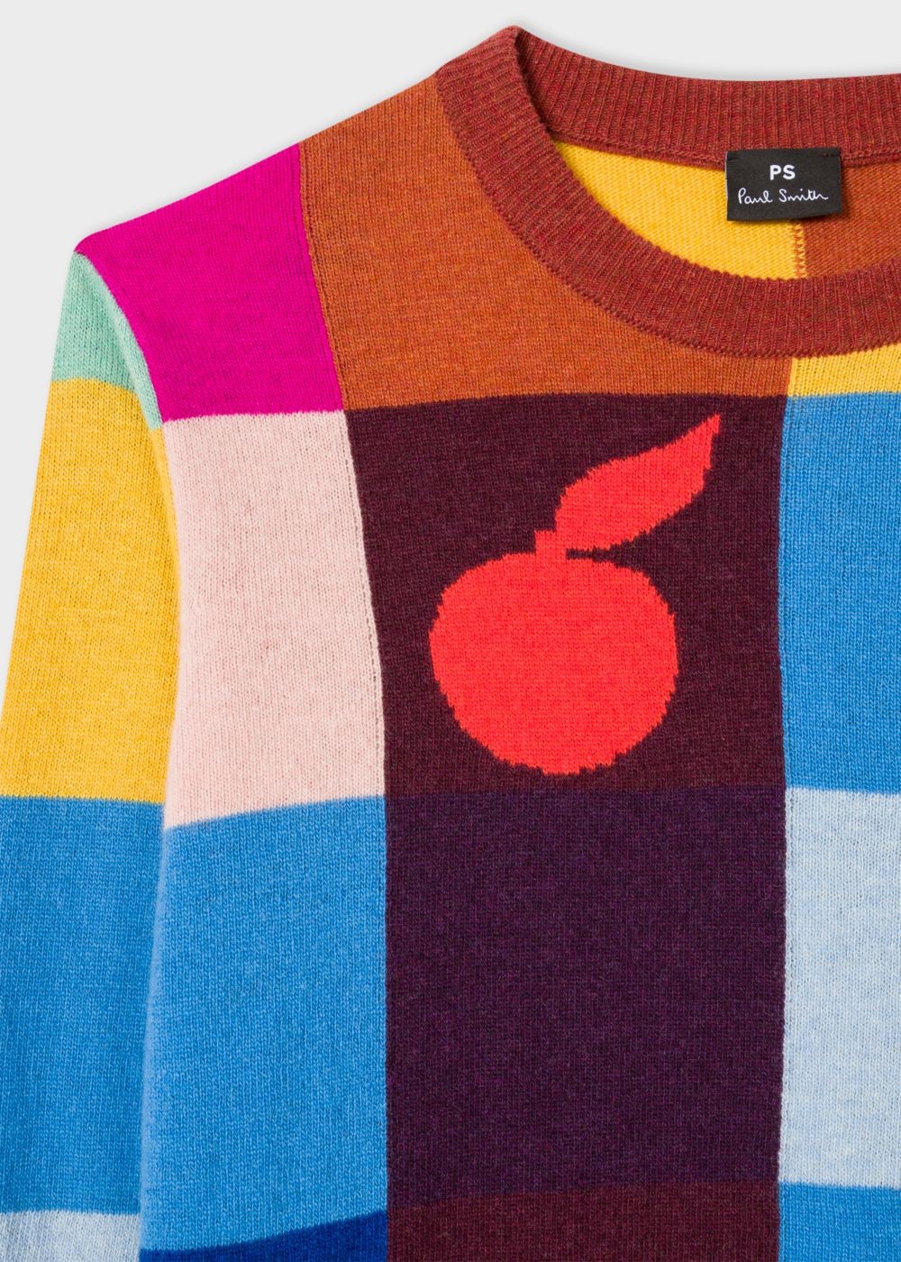 Paul Smith Lady's Color-Block Check Wool-Blend Sweater