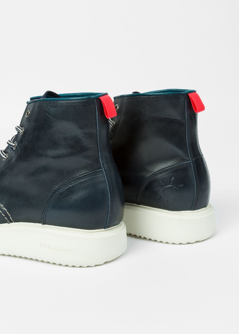 Paul Smith Mens's Navy 'caplan' Leather Boots