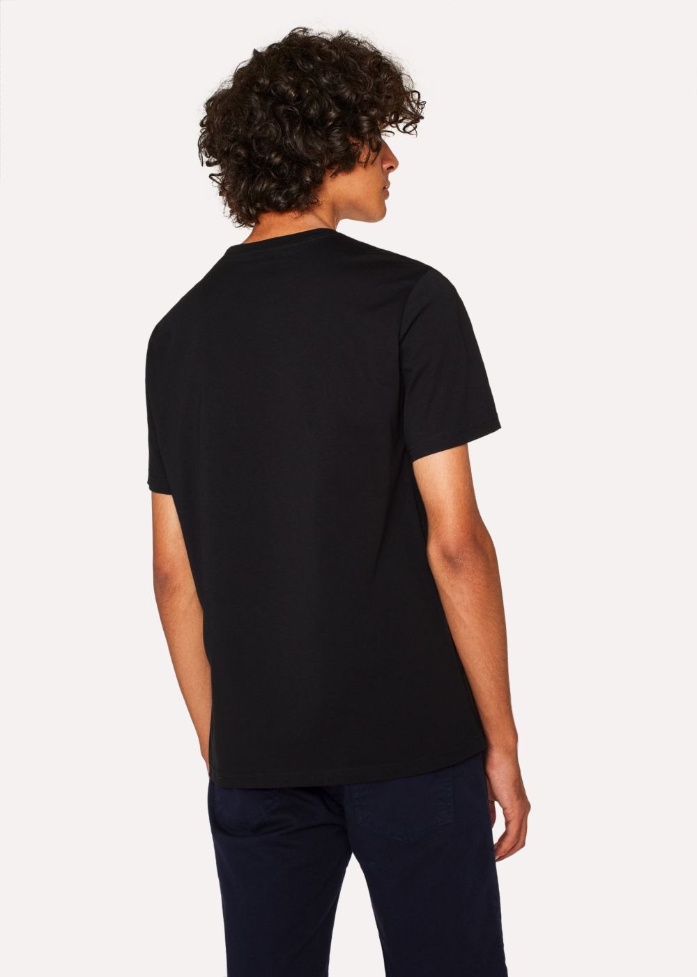 Paul Smith Mens's Black 'gauges' Print Organic-Cotton Tee
