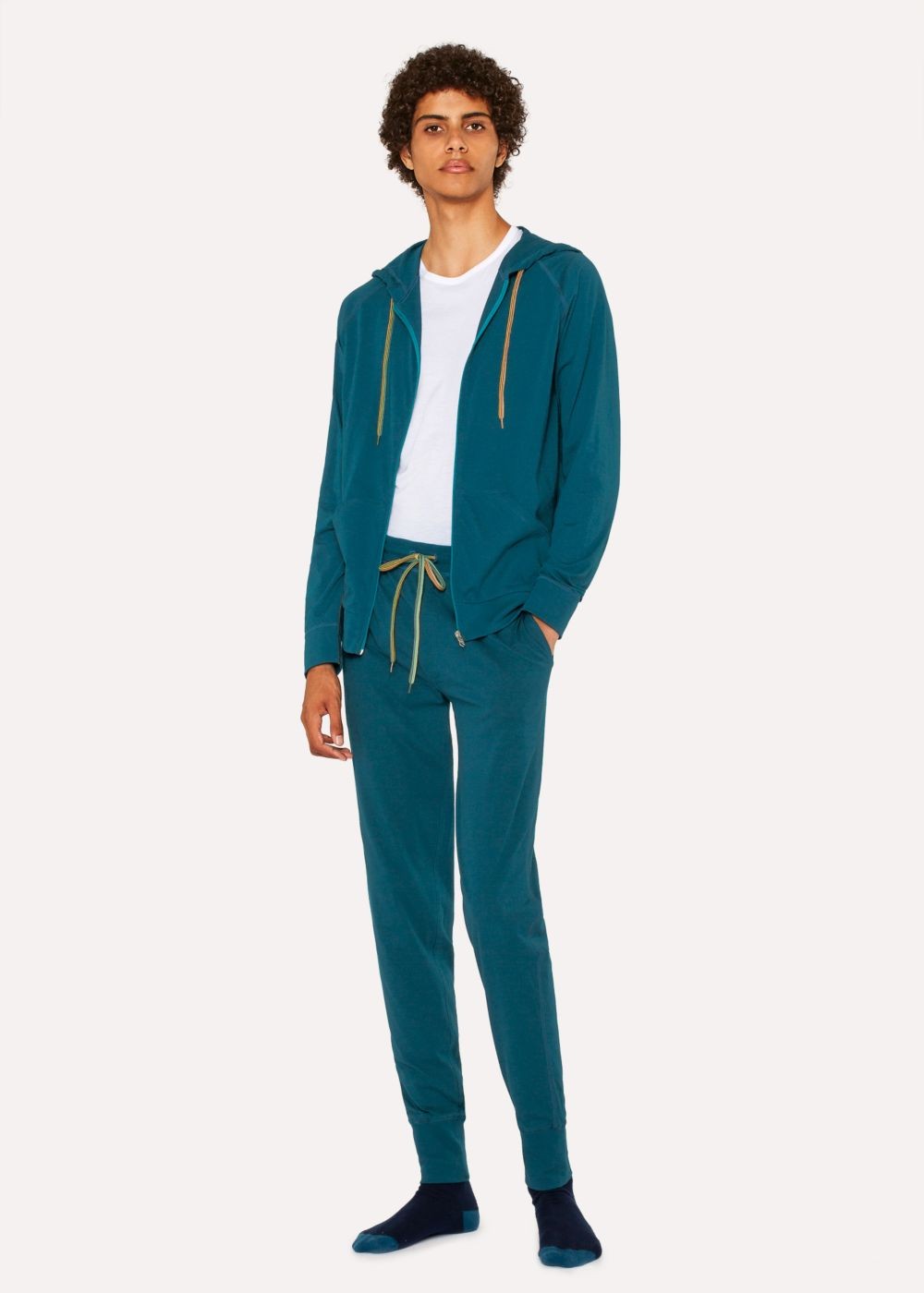 Paul Smith Mens's Teal Jerseys Cotton Lounge Pants