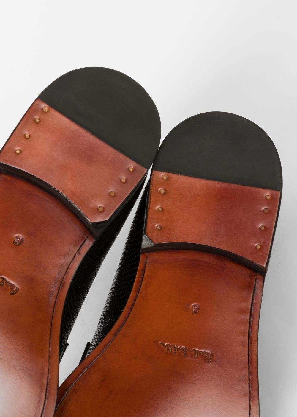 Paul Smith Mens's Bordeaux Leather 'wolf' Loafers Shoe