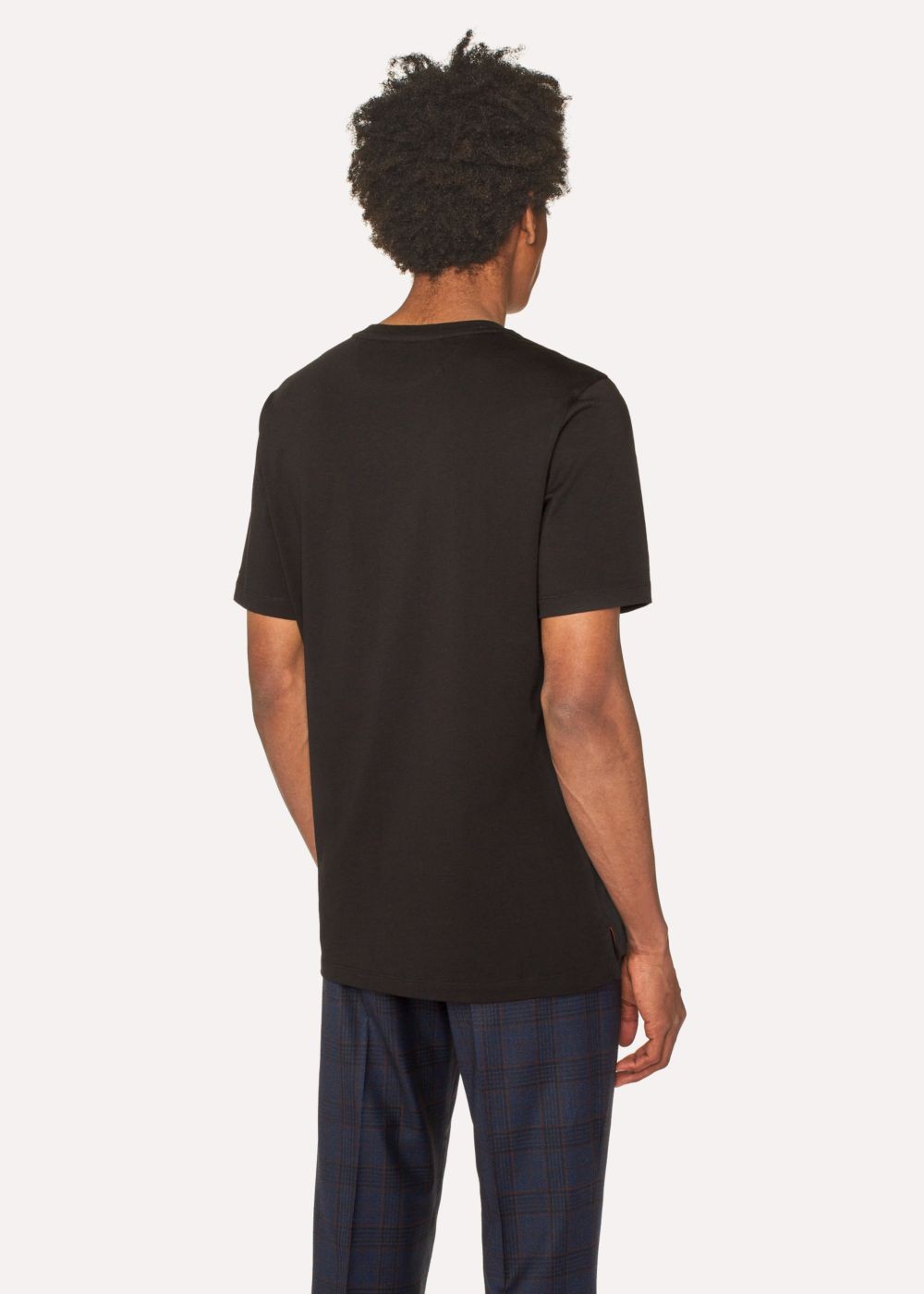 Paul Smith Men's Black T-Shirt With Cherry Motif
