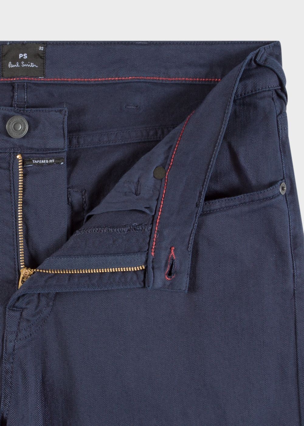 Paul Smith Men's Tapered-Fit Navy Garment-Dye Jeans