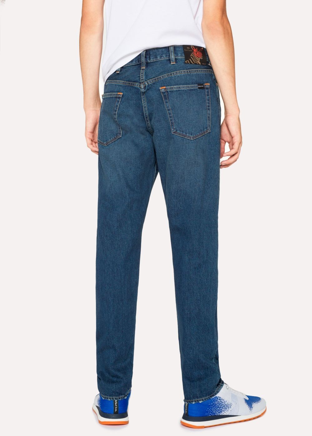 Paul Smith Mens's Classic-Fit Dark Wash .5Oz 'rigid Western Twill' Jeans