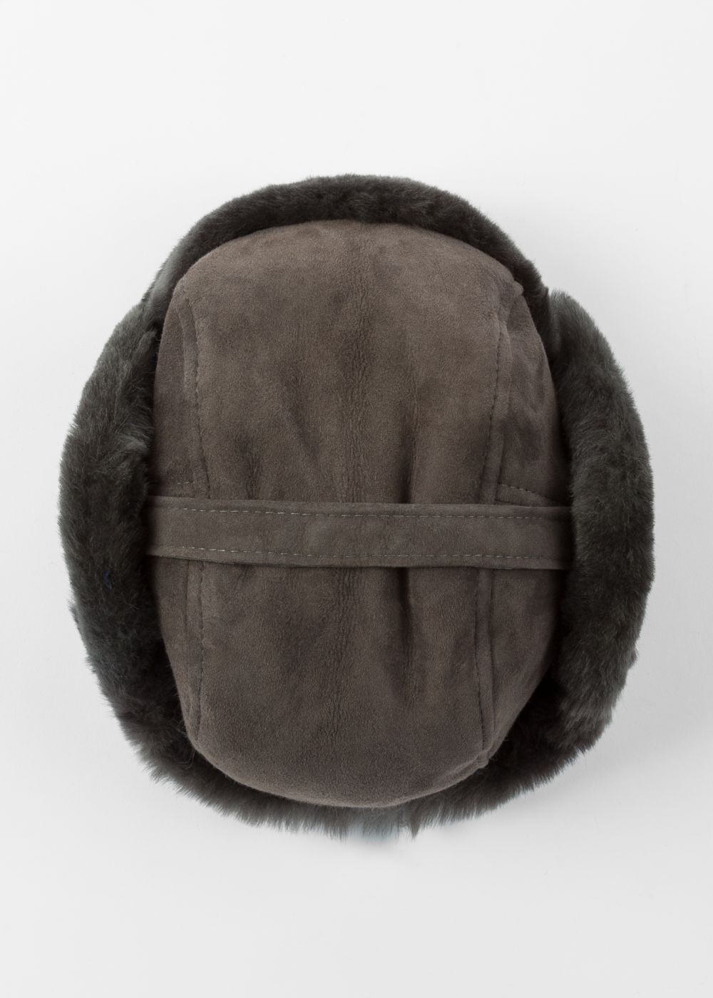 Paul Smith Mens's Grey Sheepskin Chapka Caps
