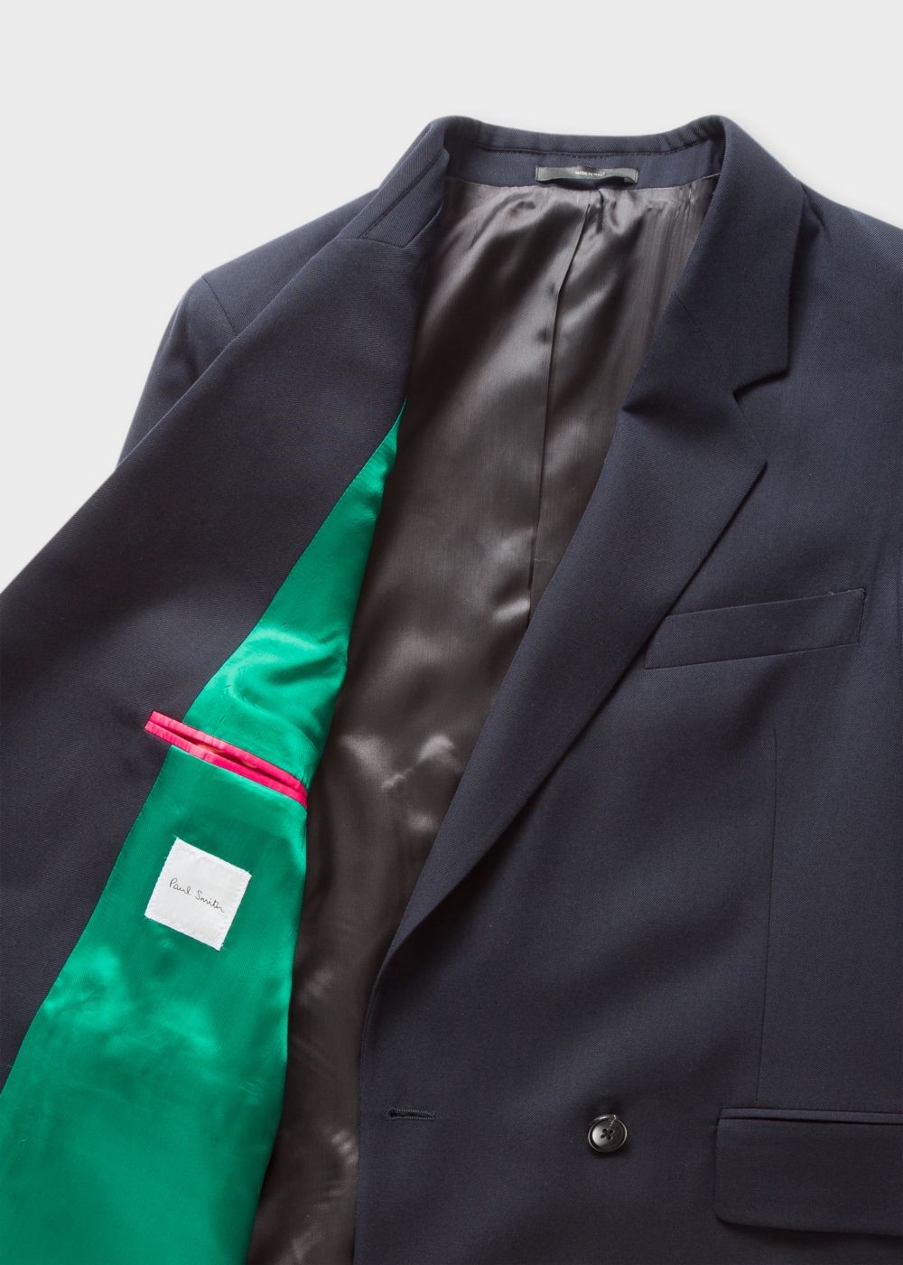 Paul Smith A Suit To Travel In - Womens's Dark Navy Wool Double-Breasted Blazer