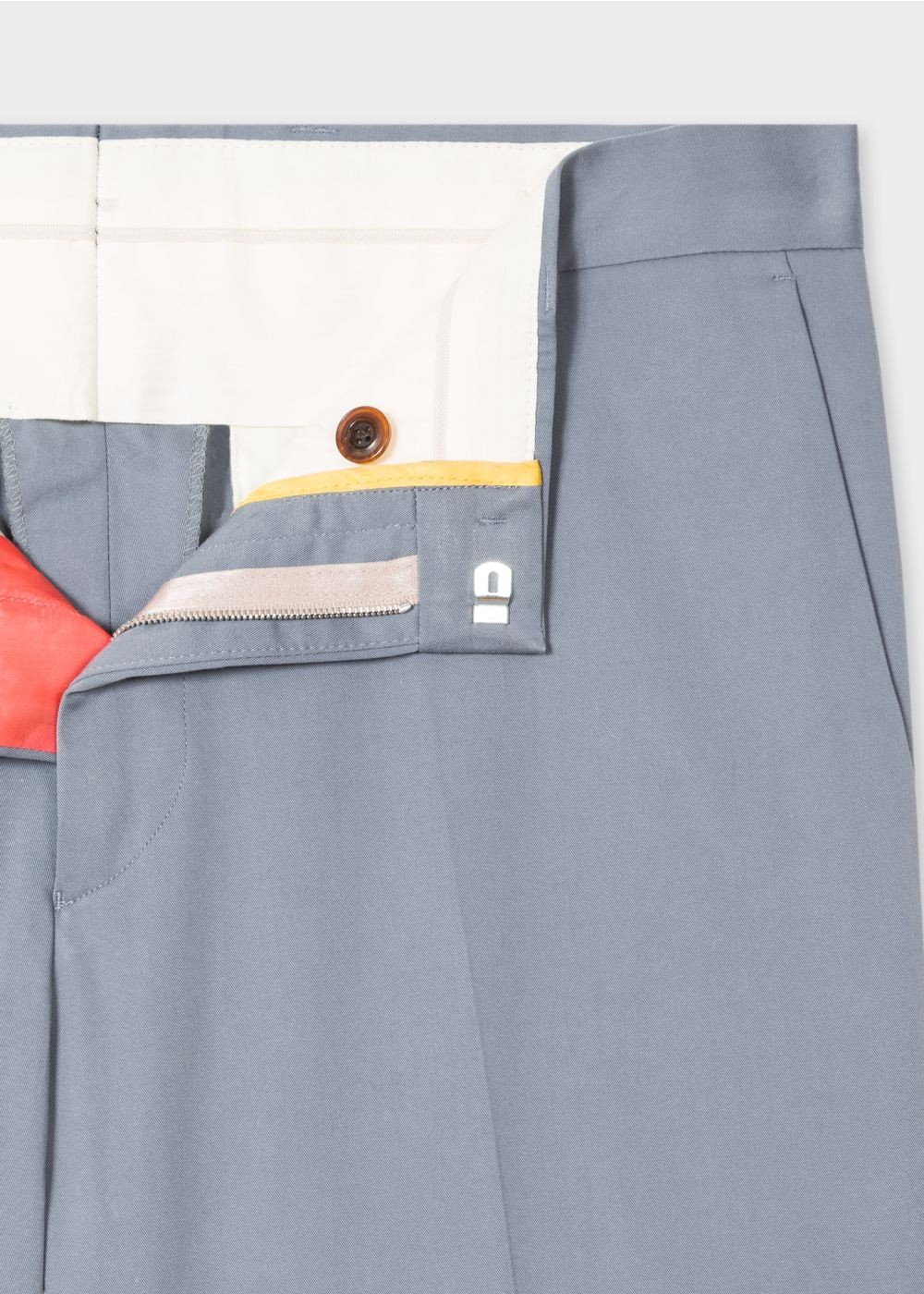 Paul Smith Men's Slim-Fit Light Blue Stretch-Cotton Pants
