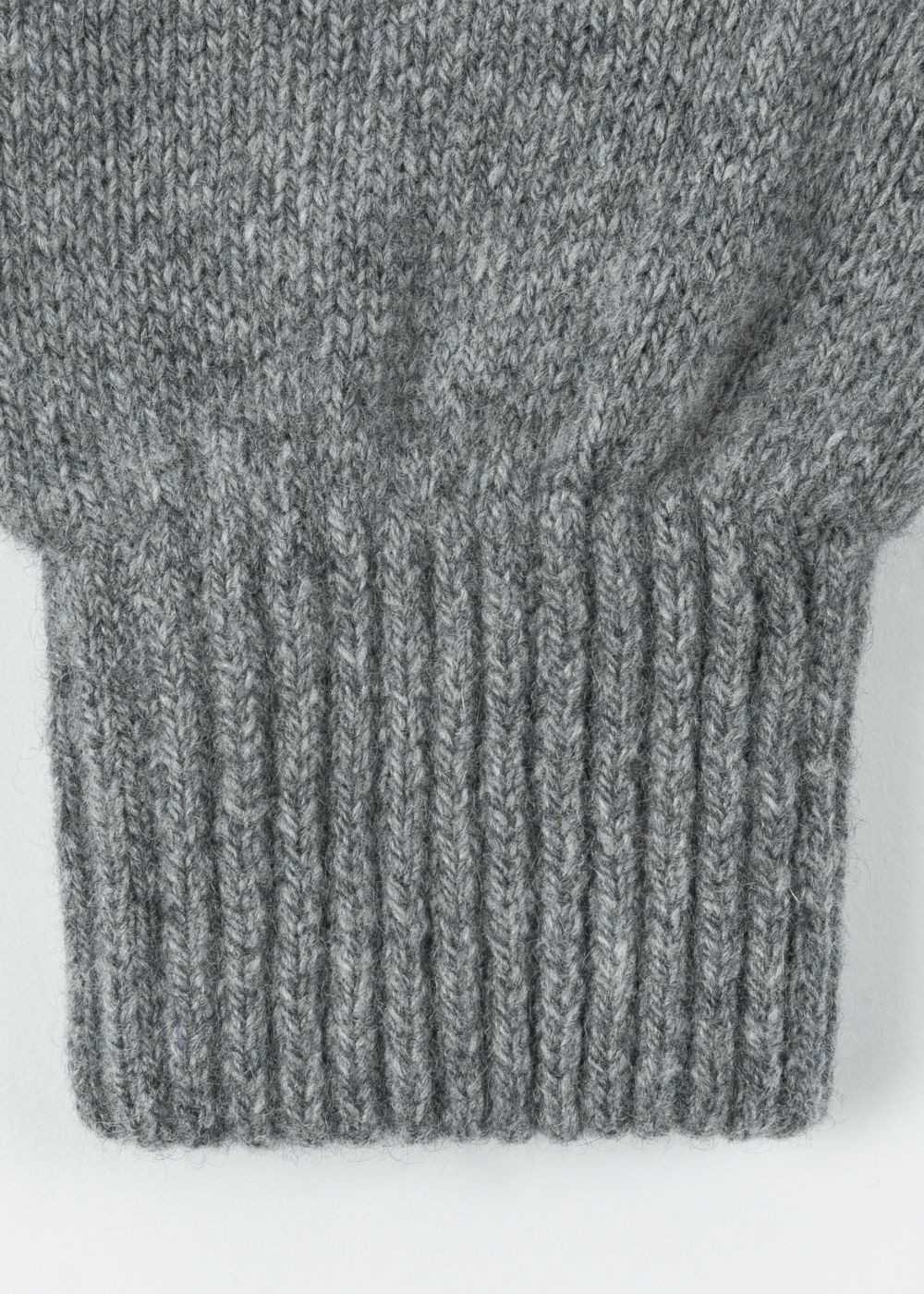 Paul Smith Mens's Grey Cashmere And Merino Wool Gloves