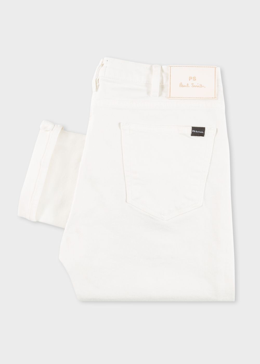 Paul Smith Mens's Slim-Fit White Jeans