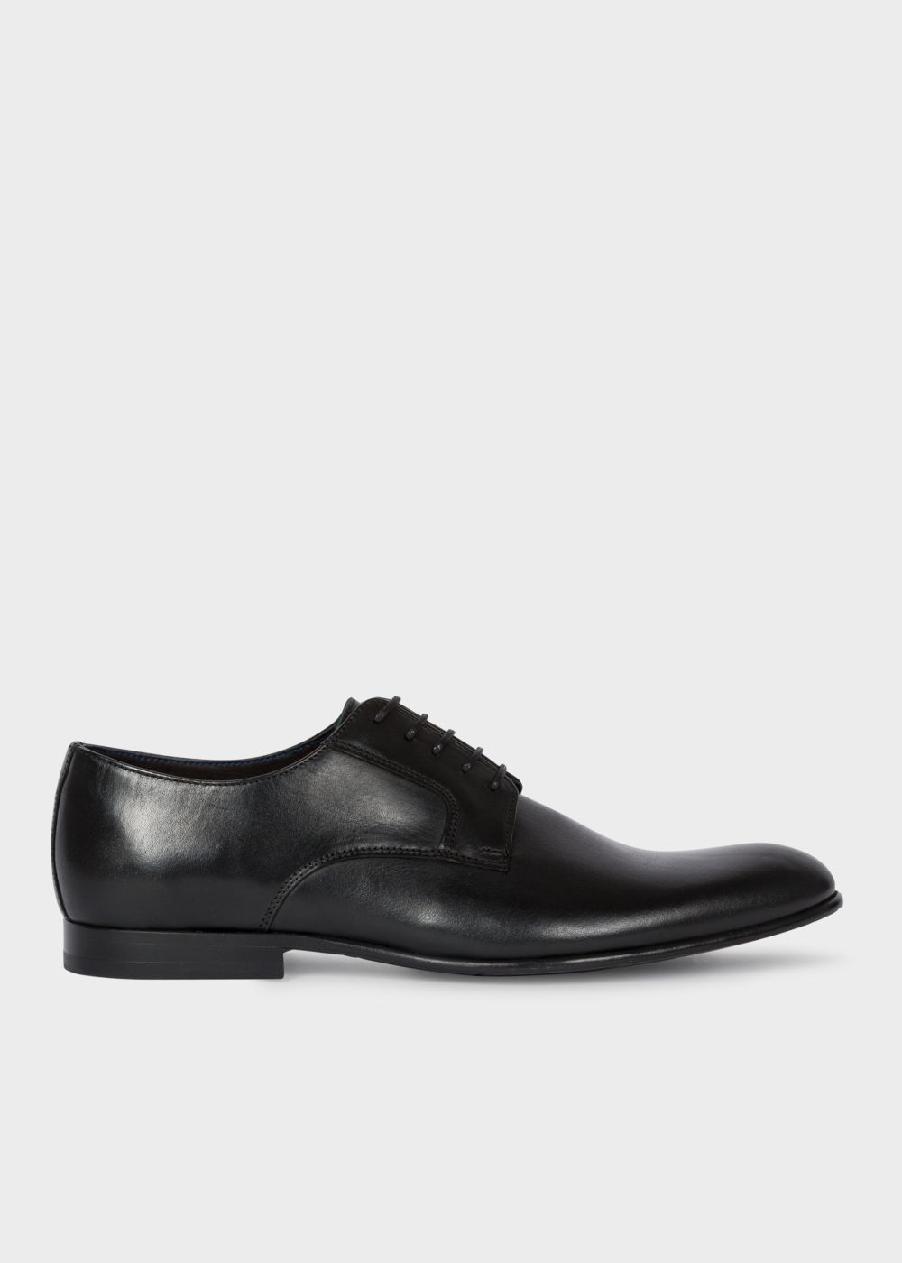 Paul Smith Mens's Black Leather 'gould' Derby Trainers