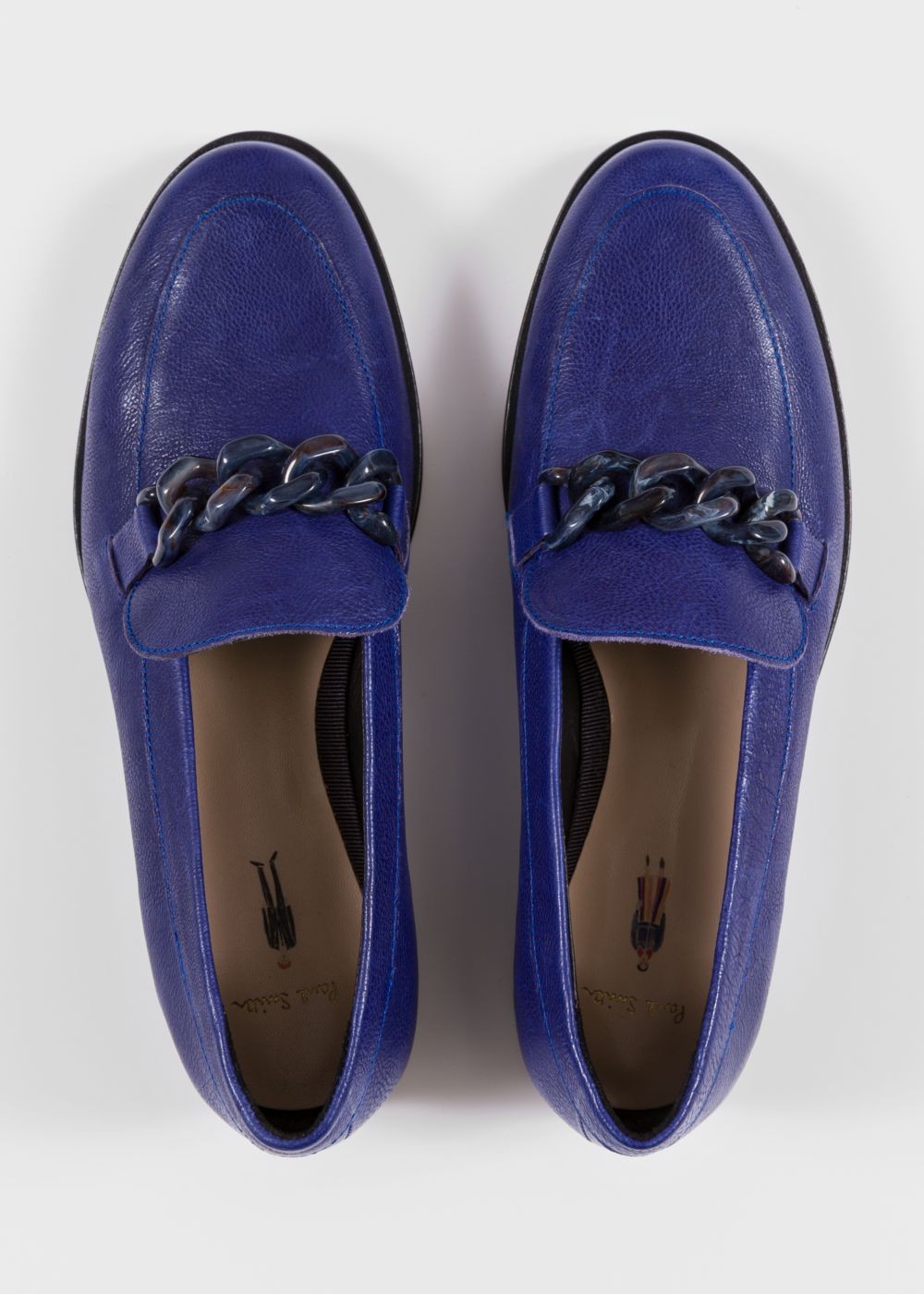 Paul Smith Women's Indigo Calf Leather 'cora' Loafers Shoes