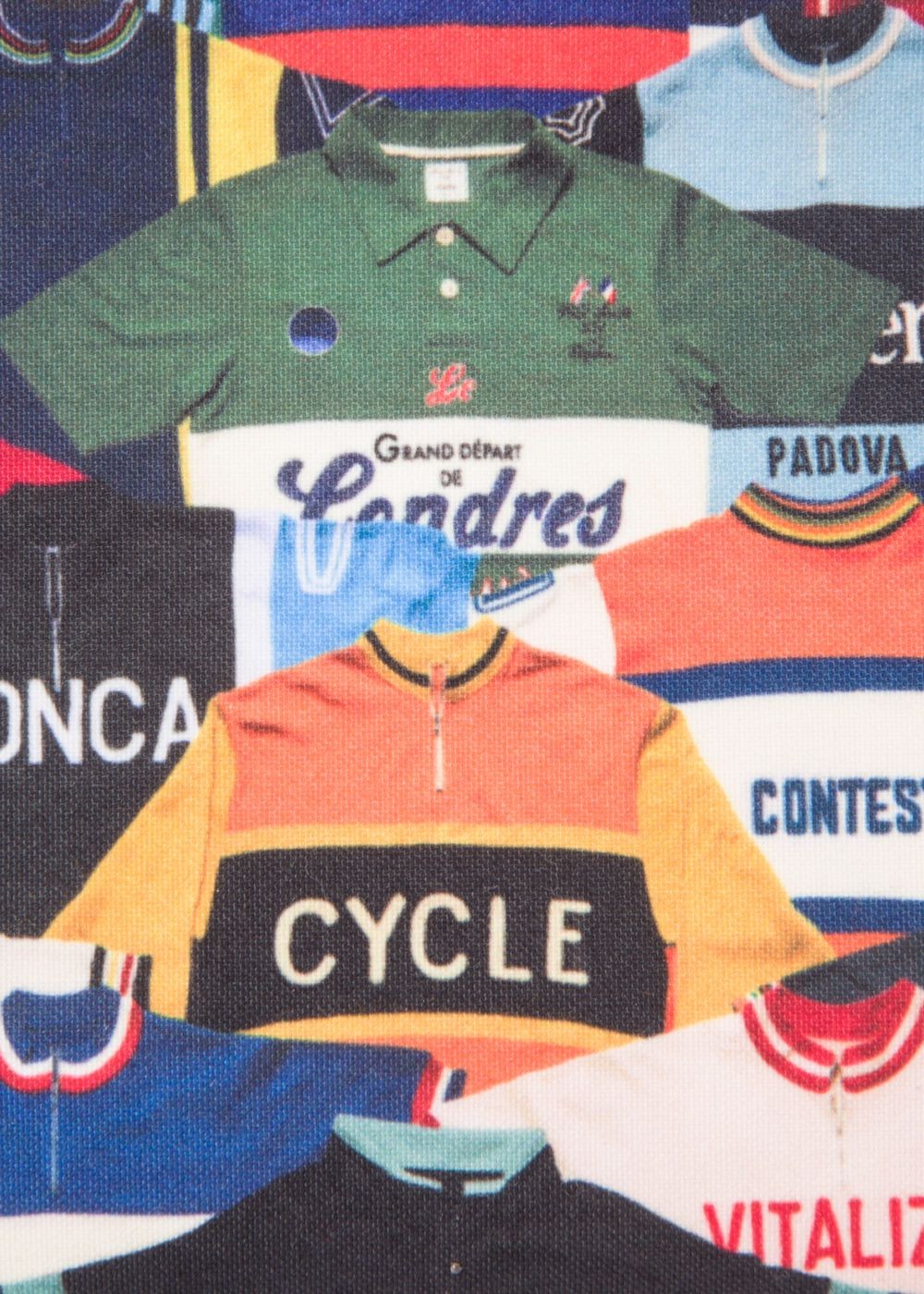 Paul Smith Mens's 'cycling Jersey' Print Canvas Wash Bags