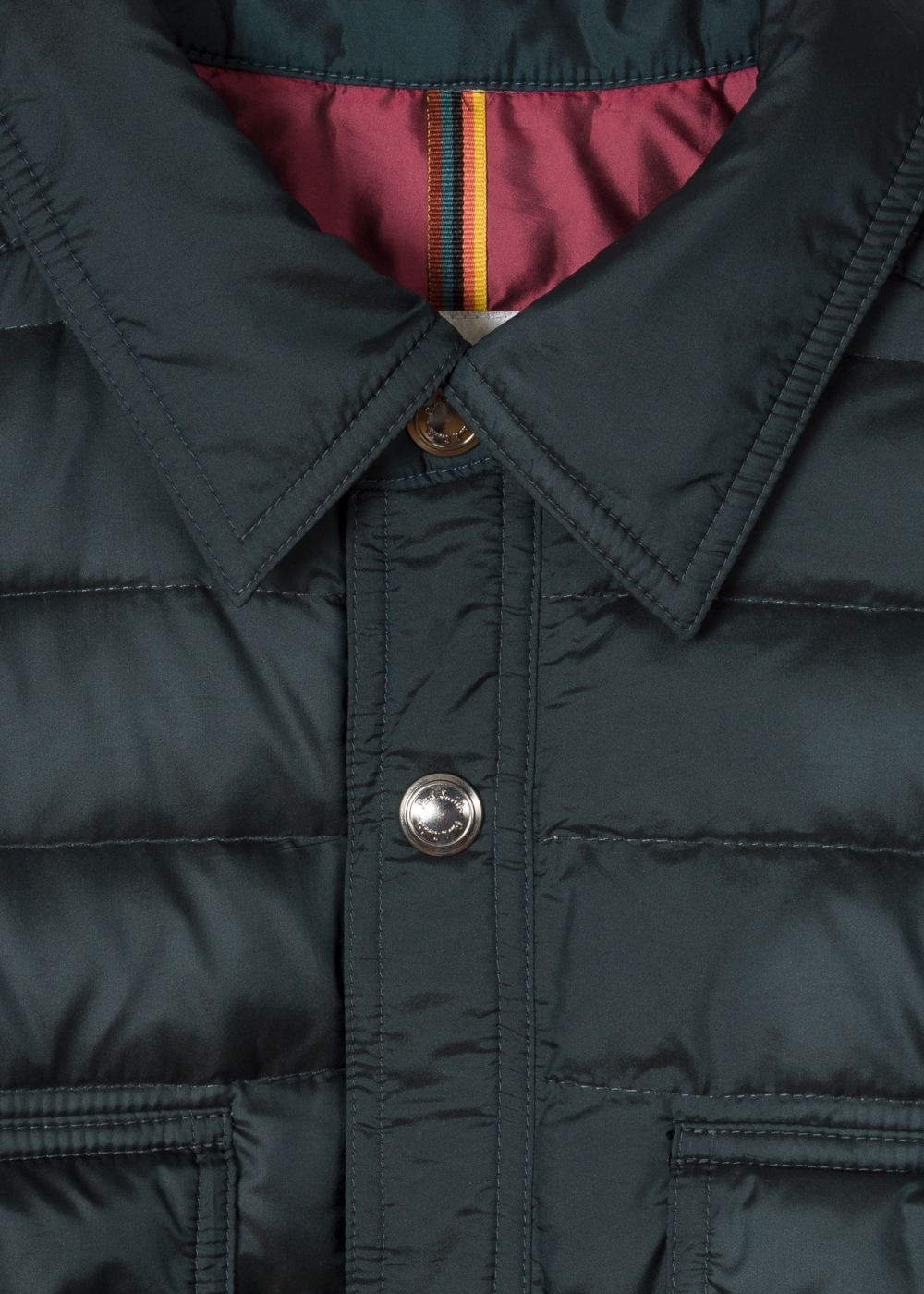 Paul Smith Mens's Dark Green Lightweight Down-Filled Jacket