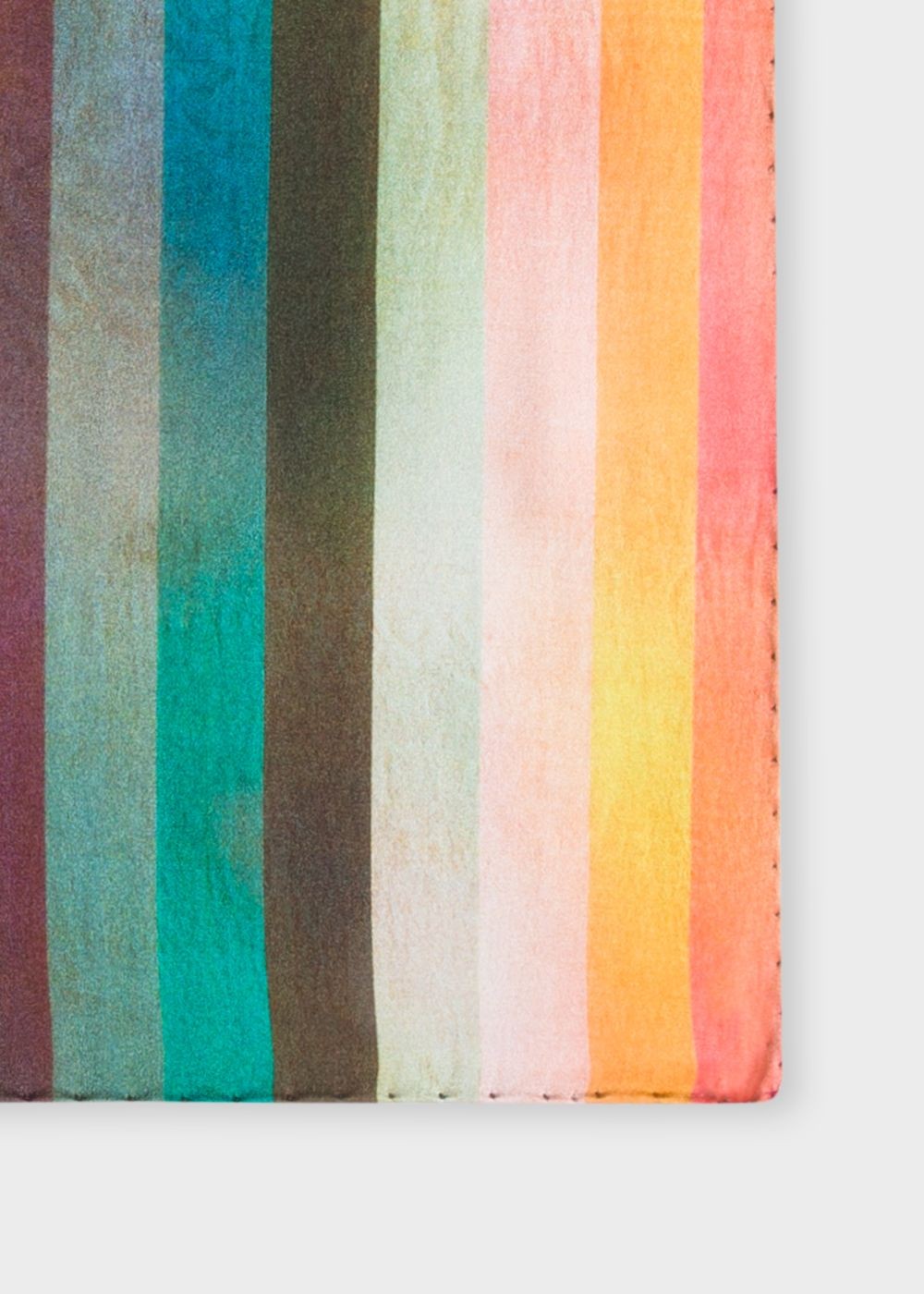 Paul Smith Men's Large 'artist Stripe' Silk Pocket Square Accessories