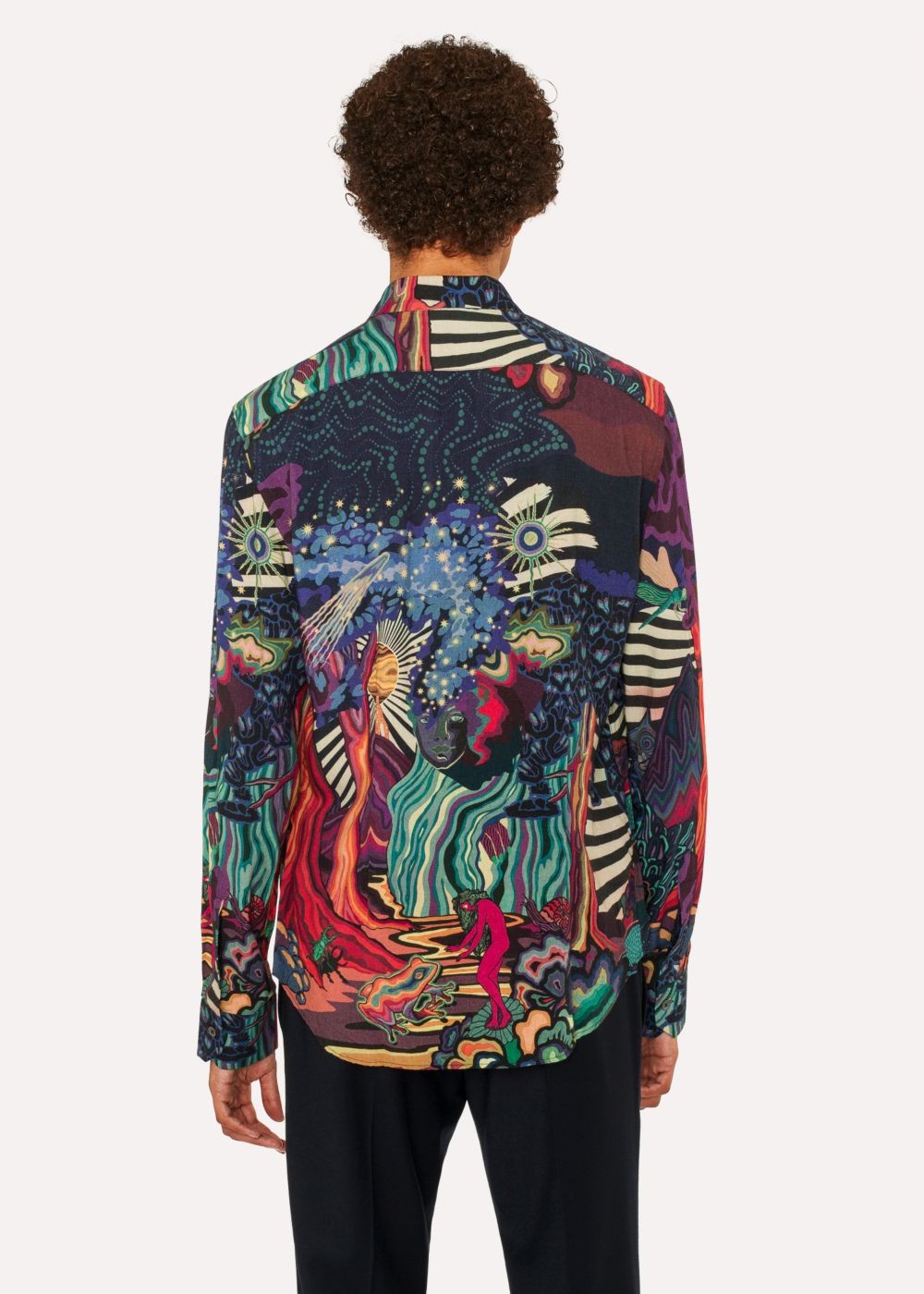 Paul Smith Men's Slim-Fit 'dreamer' Print Wool-Blend Tees