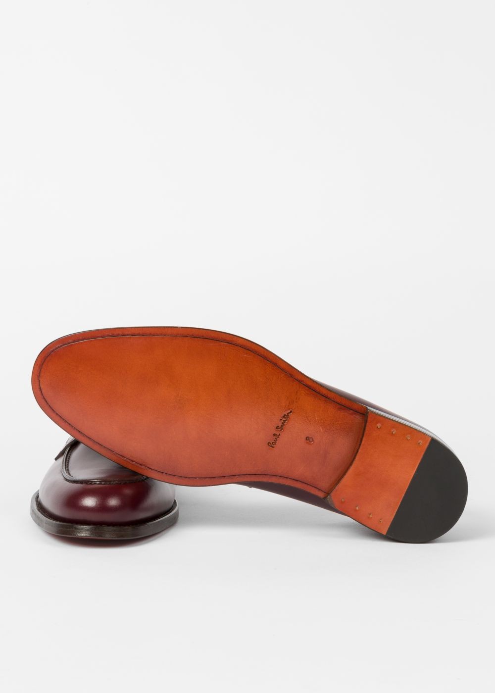 Paul Smith Mens's Bordeaux Leather 'wolf' Loafers Shoe