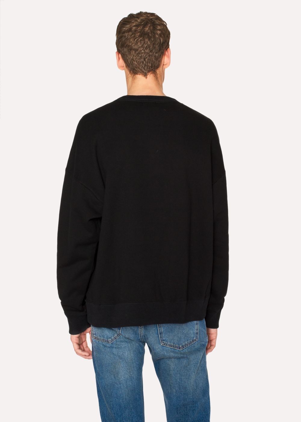 Paul Smith Men's Black Red Ear 'rabbit Logo' Sweatshirt