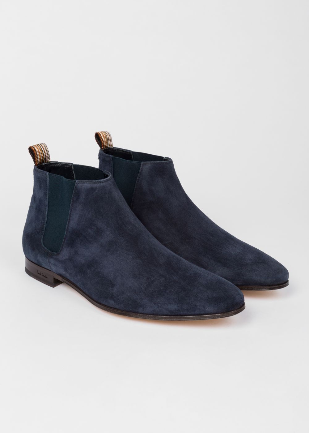 Paul Smith Men's Dark Navy Suede Leather 'marlowe' Chelsea Boots